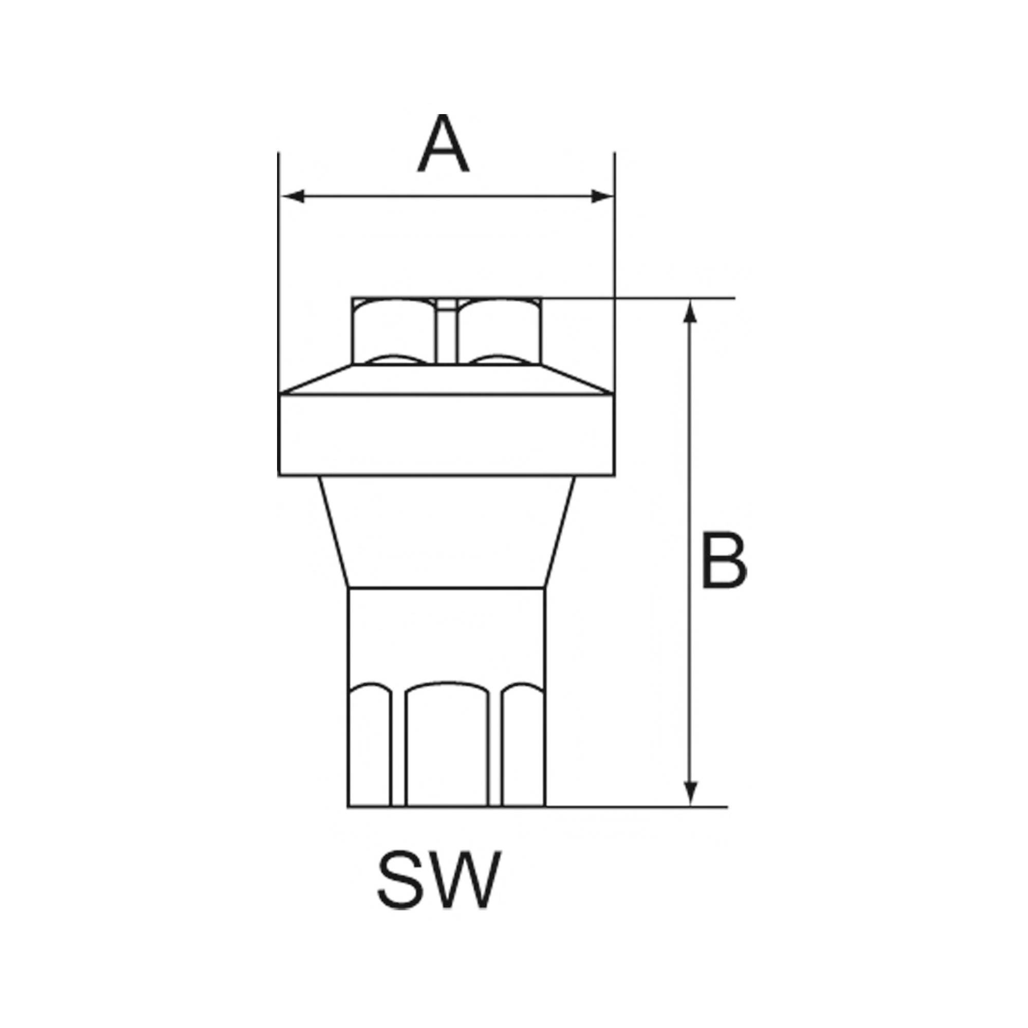 RIEGLER Inline-Druckregler für Trinkwasser, ohne Entlüftung, G 1/4, SW 17, Arbeitsdruck (voreingestellt) 6 bar, PN max.-2