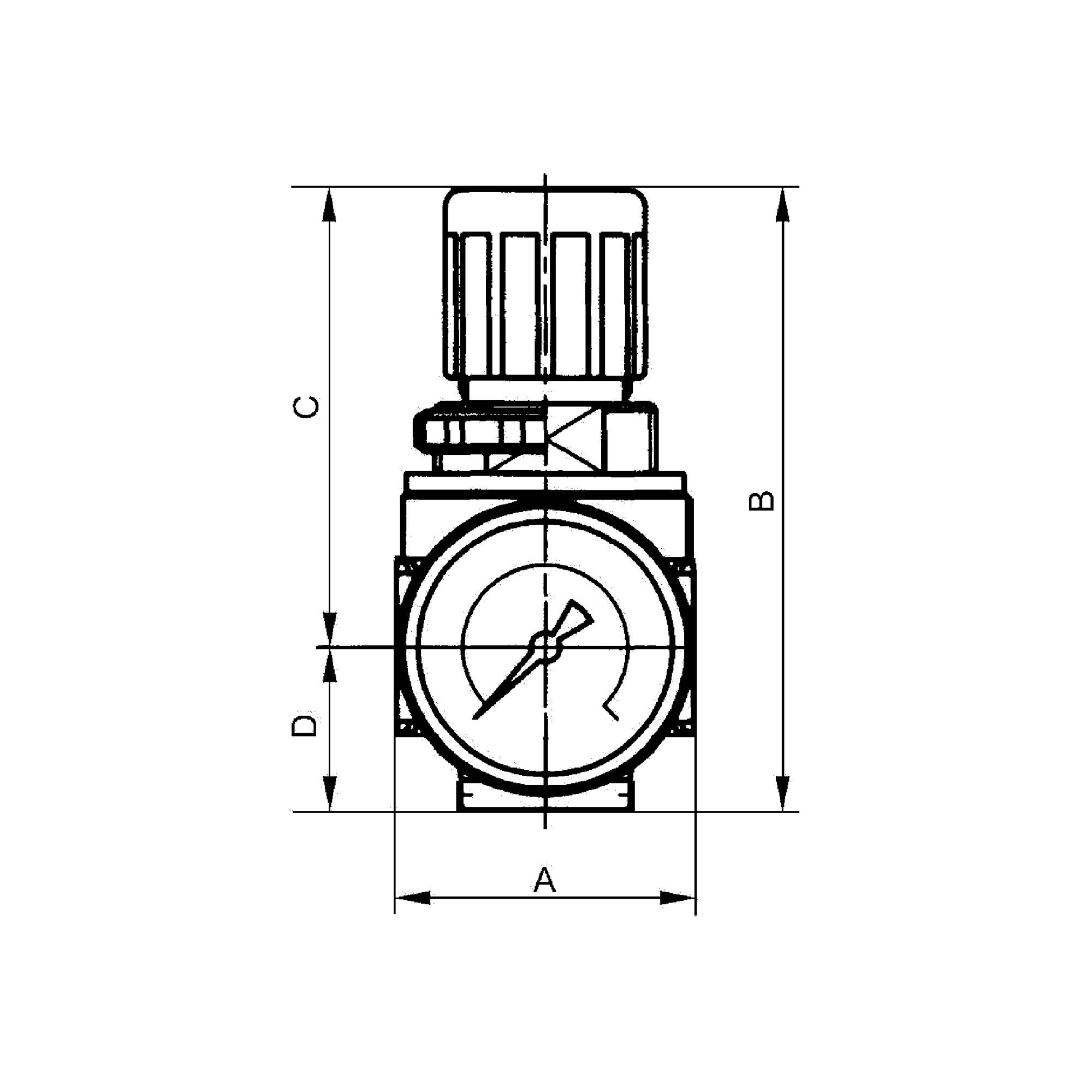 RIEGLER Druckregler »multifix-mini«, inkl. Manometer, BG 0, G 1/4, PE max. 16 bar, Med.-Umgeb.temp. max. 60 °C, Regelber-2