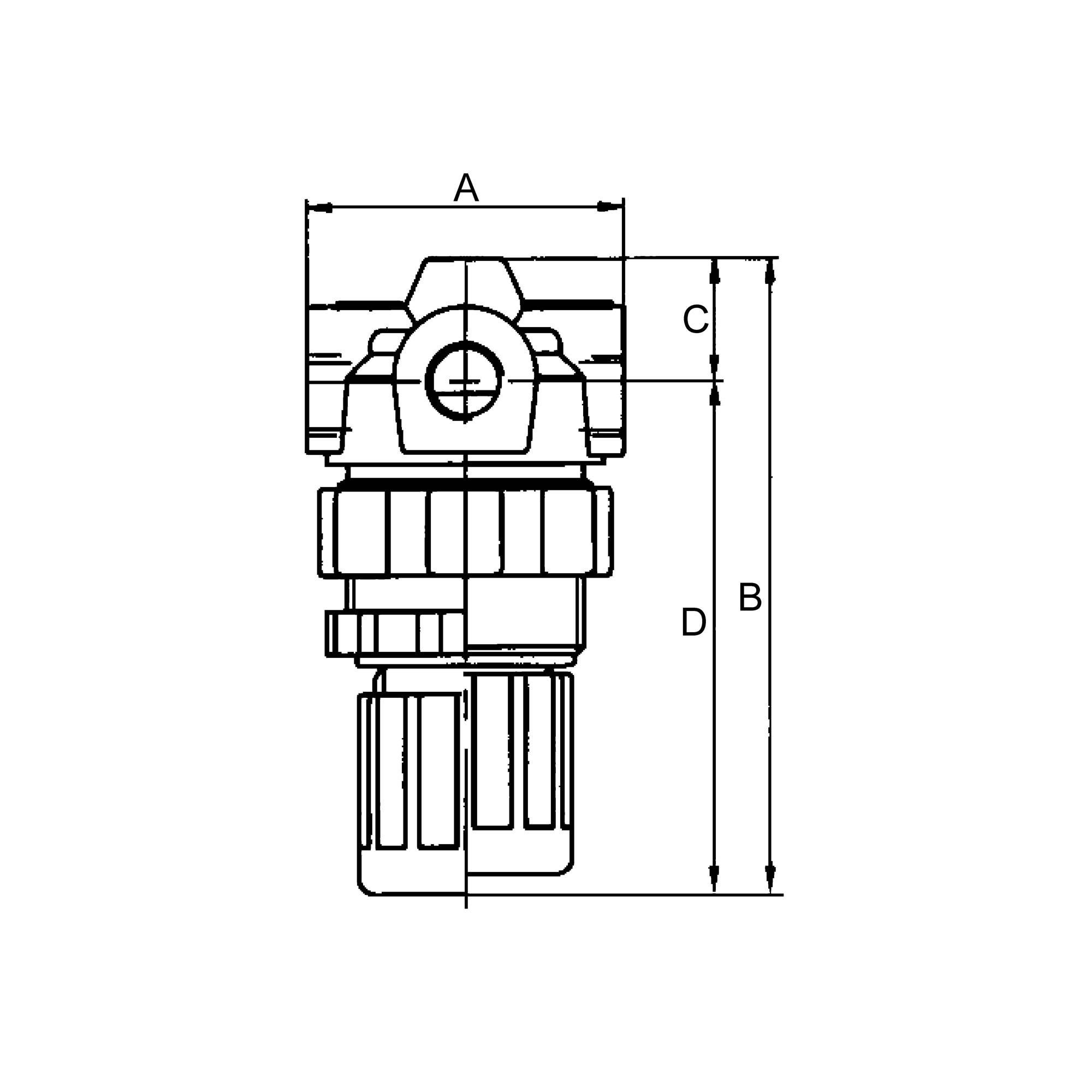 RIEGLER Druckregler »Standard-mini« inkl. Manometer, BG 0, G 1/8, PE max. 25 bar, Med.-Umgeb.temp. max. 60 °C, Regelbere-2