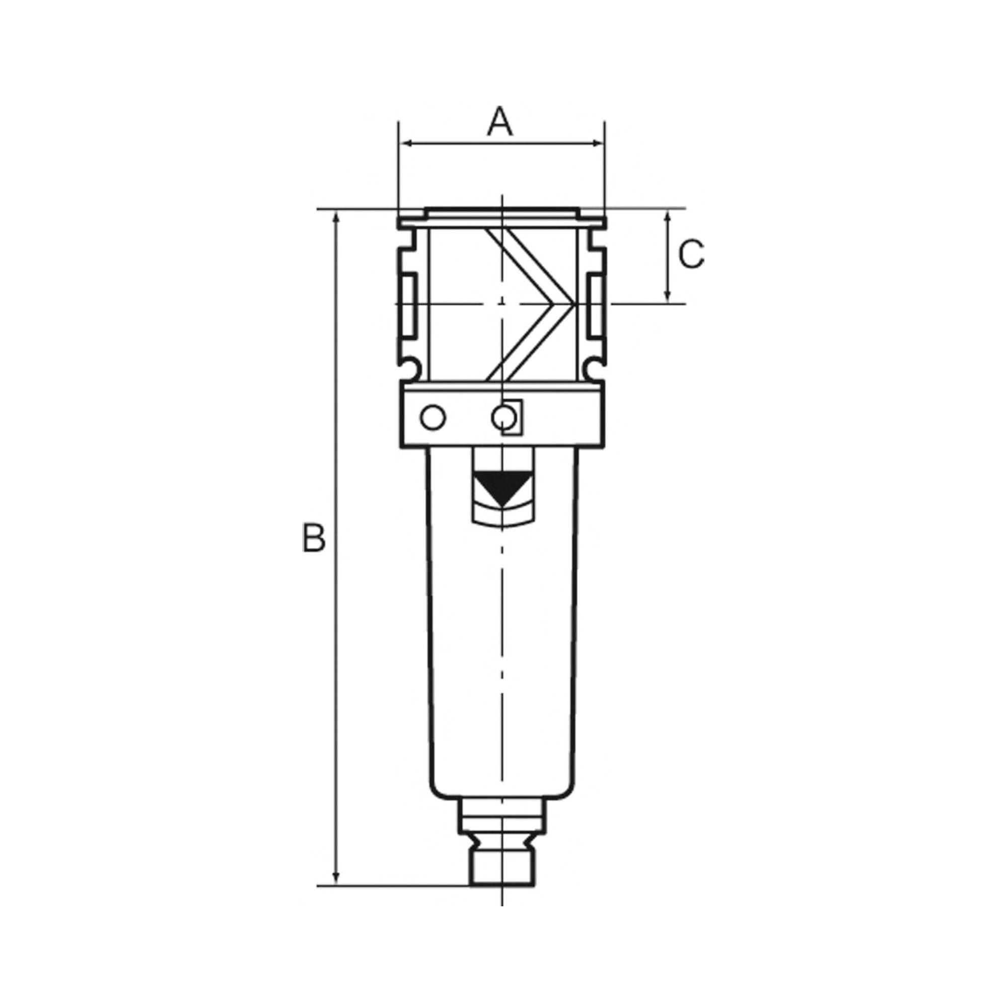 RIEGLER Polycarbonatbehälter mit Handablassventil, für Mikrofilter »variobloc«, BG 1, G 1/4 und G 3/8.-1