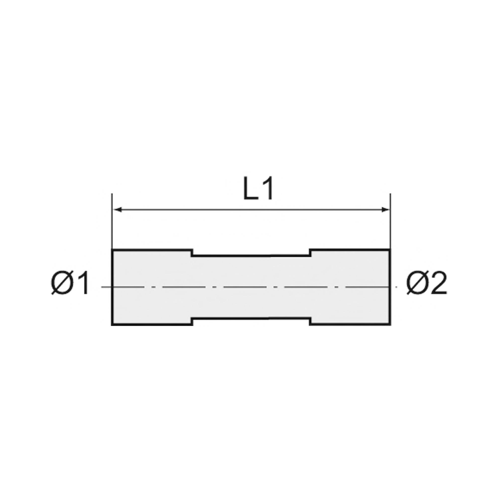 RIEGLER Reduzierverschraubung, Dichtkegel, Mutter M18x1,5 i., Rohr-Außen-Ø1 12 mm, Rohr-Außen-Ø2 6 mm, PN max. 315 bar,-2