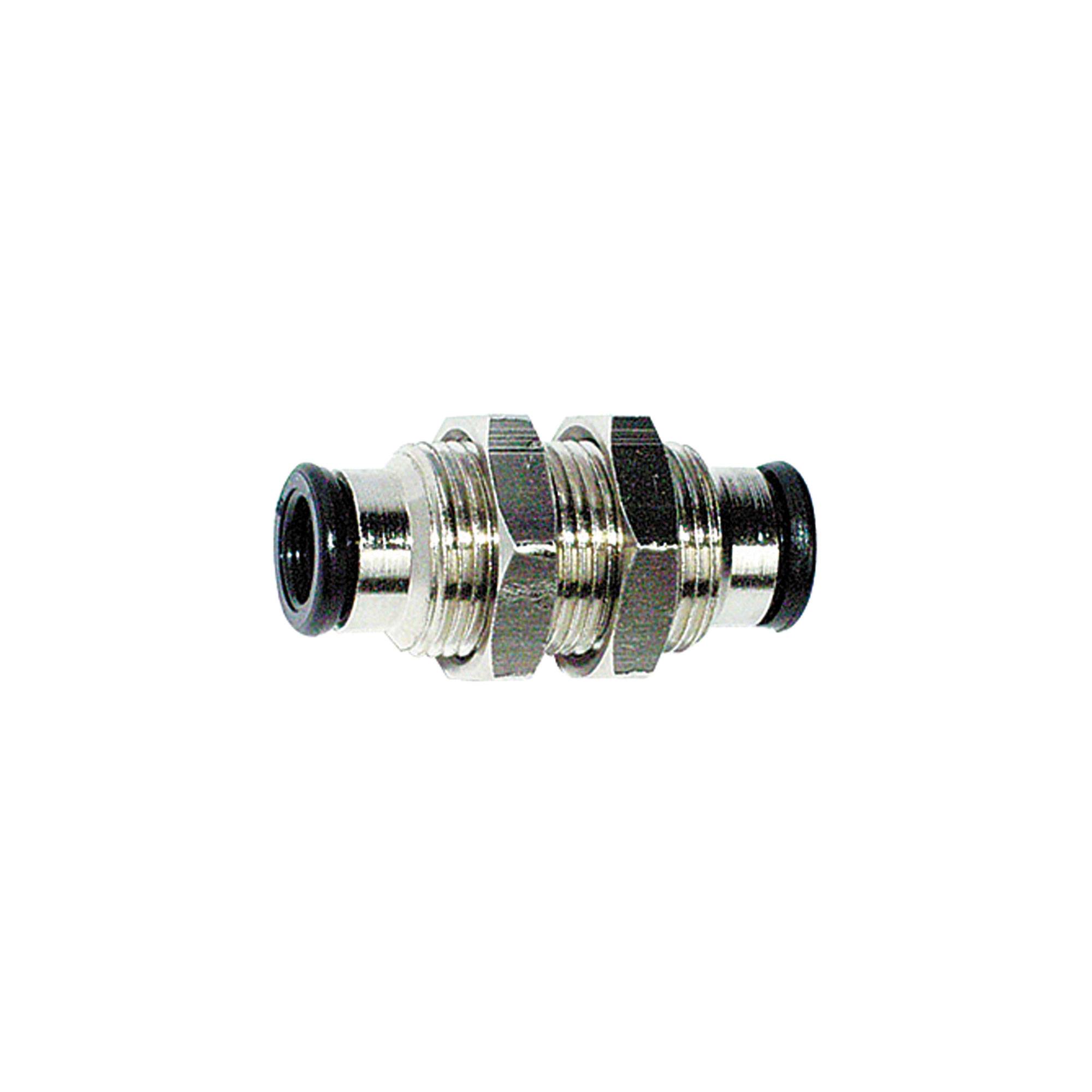RIEGLER Schottverschraubung »value line«, M10x1, für Schlauch-Außen-Ø 4 mm, Arbeitsdruck -0,98 bis 16 bar, Messing verni-0