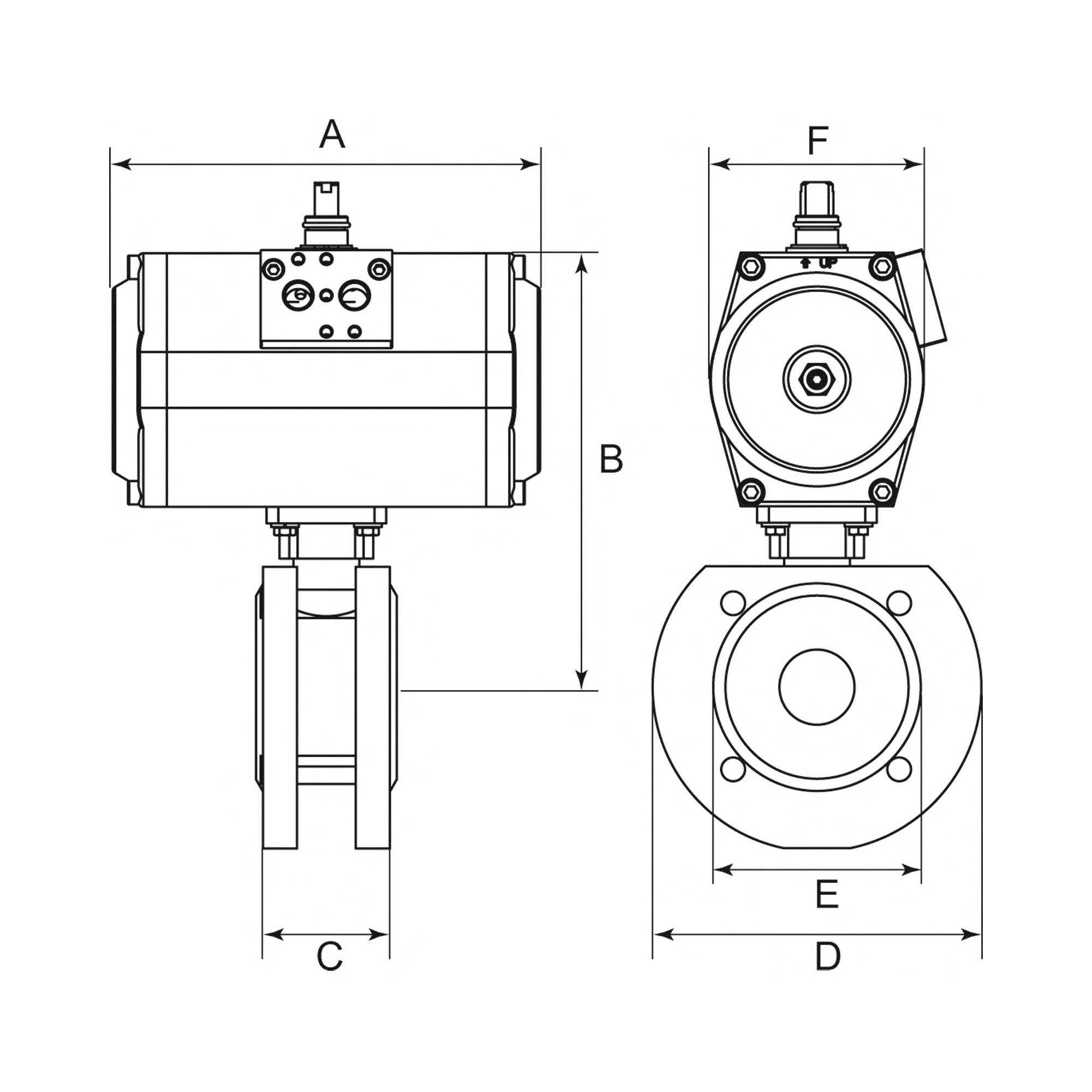 RIEGLER 3/2-Wegeventil, NAMUR, mono, NC, Alu eloxiert, Betriebstemp. max. 70°C, Arbeitsdruck 1,5 - 10 bar, Anschluss G 1-1