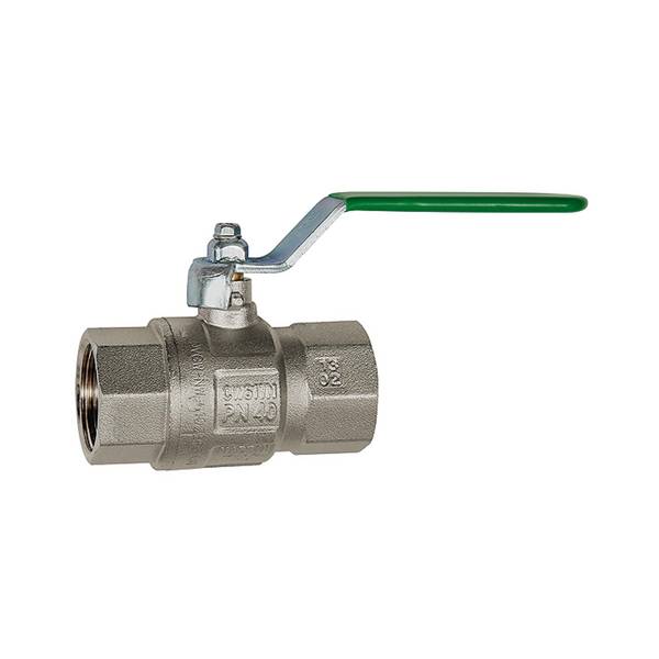 RIEGLER Trinkwasser-Kugelhahn, Handhebel, IG/IG, MS verchromt, Betriebstemp. -20 °C bis 150 °C kein Dampf, Rp 1/4, DN 8,