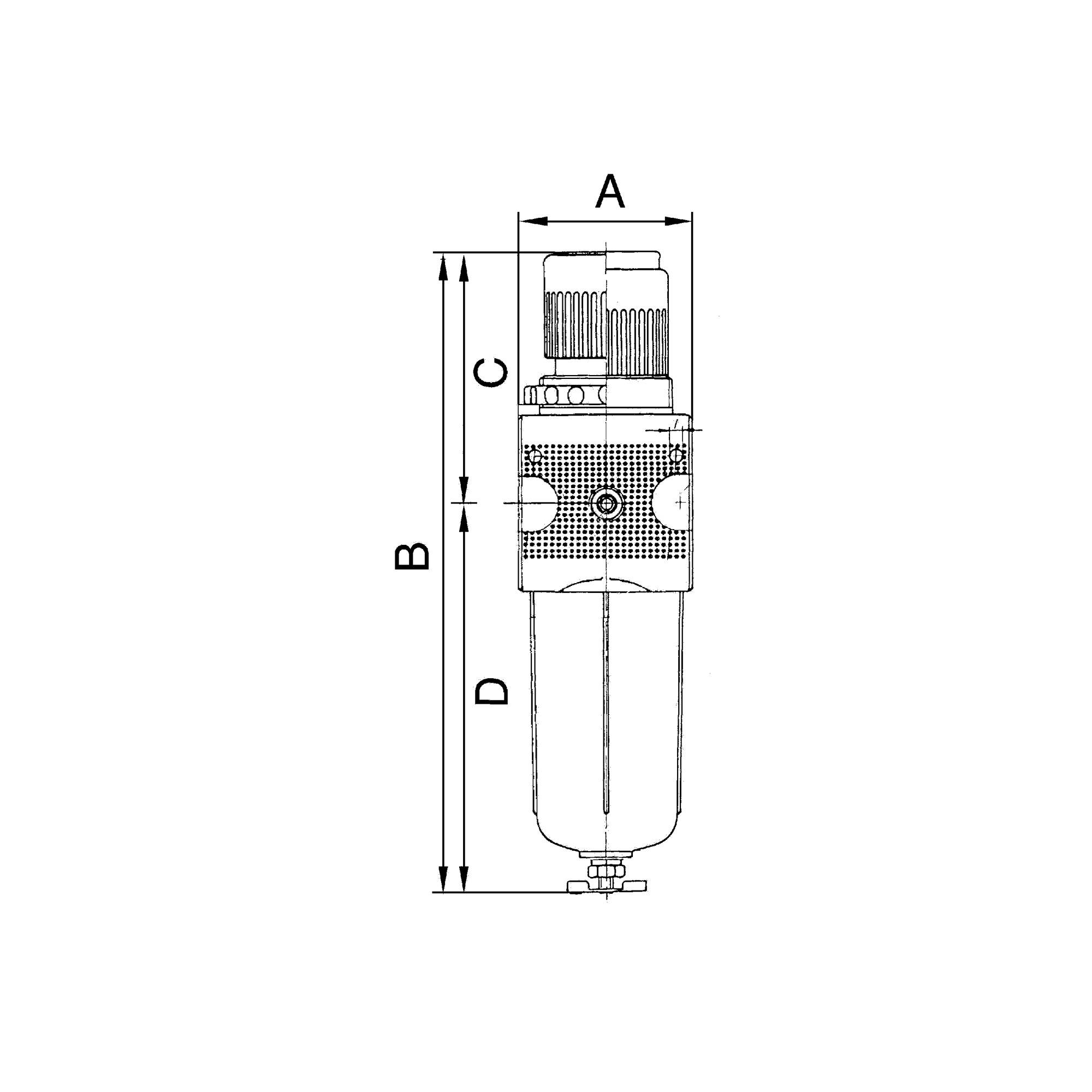 RIEGLER Polycarbonatbehälter, inkl. O-Ring, mit halbautomatischem Ablassventil, für »multifix«, BG 1, G 1/4 und G 3/8.-1