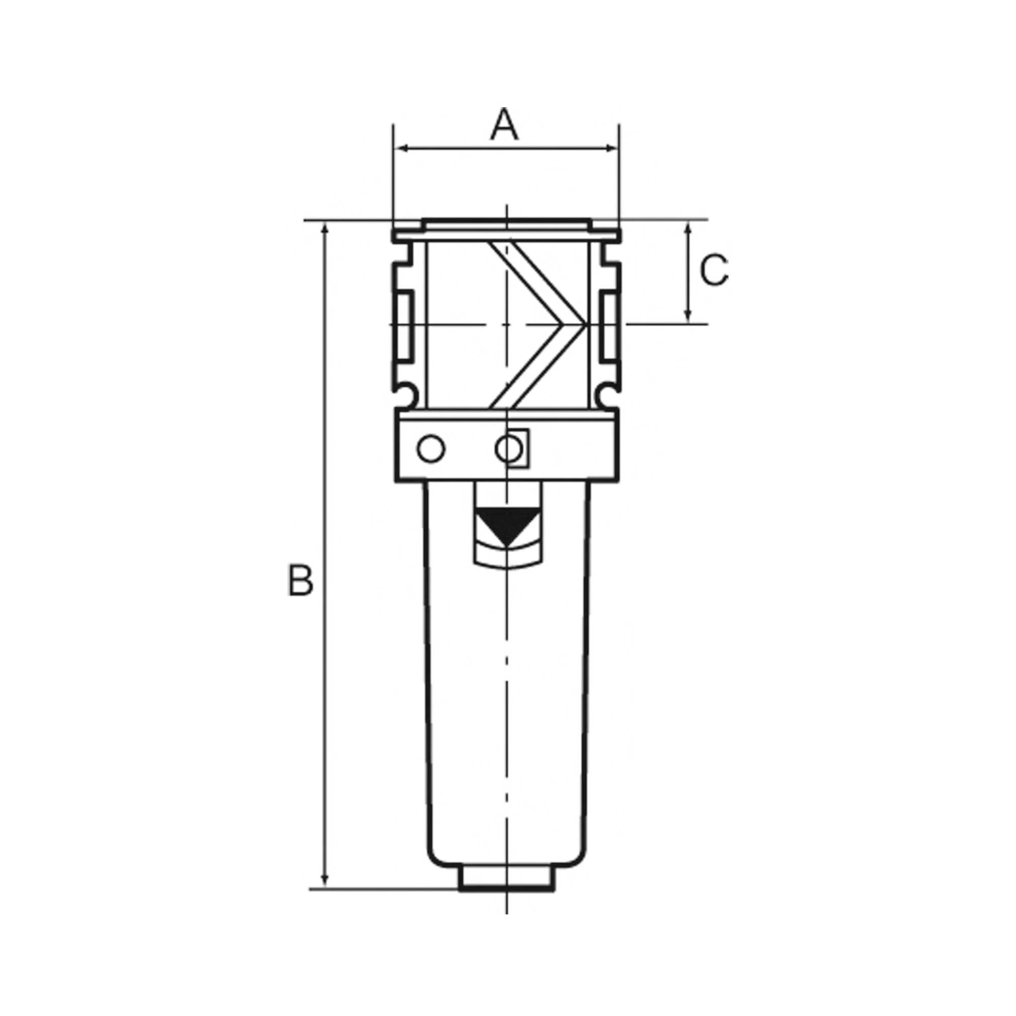 RIEGLER Polycarbonatbehälter, für Nebelöler und Aktivkohlefilter »variobloc«, BG 1, G 1/4 und G 3/8.-1