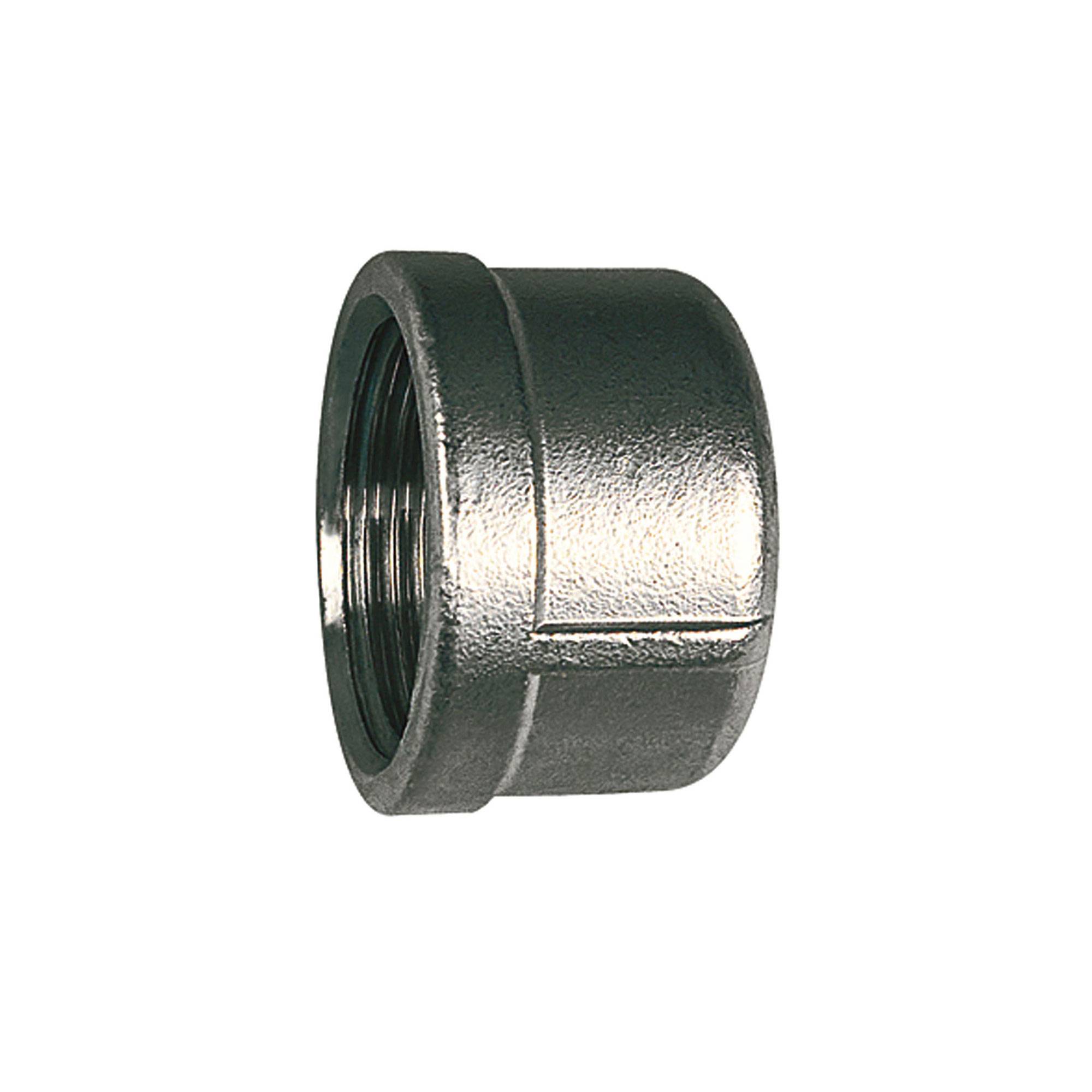 RIEGLER Verschlusskappe, rund, G 3/4, Durchmesser 34,0 mm, Arbeitsdruck max. 20 bar, Edelstahl 1.4408.-0