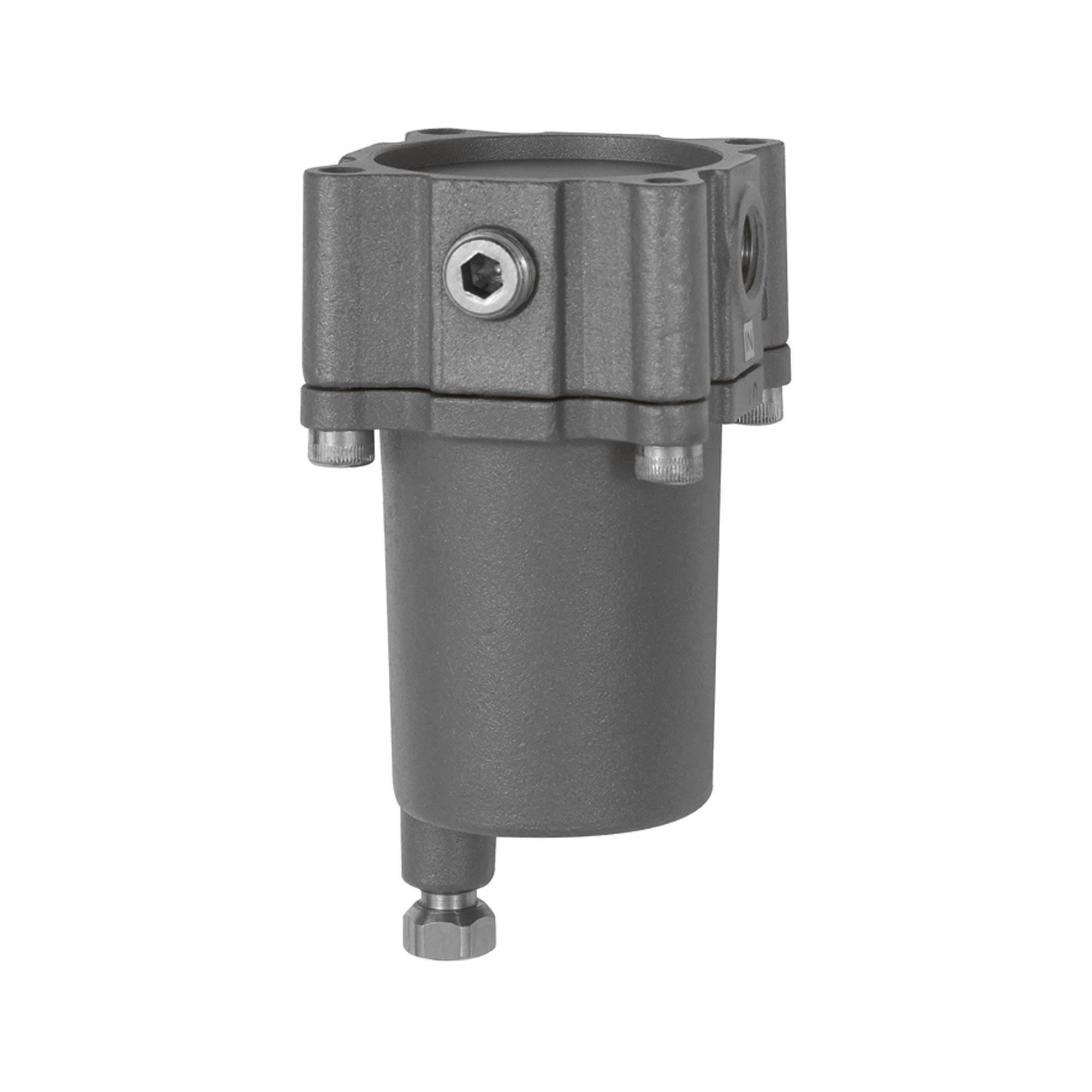 RIEGLER Edelstahl-Guss-Filter, 1.4401, 25 µm, BG 4, G 1 1/2, Eingangsdruck max. 30 bar, Mediumstemperatur max. 80 °C. E