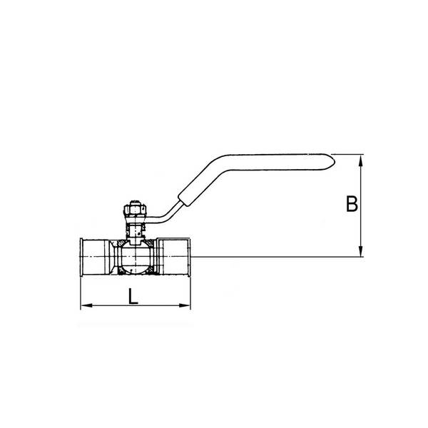 RIEGLER T-Reduzierverbinder, Messing, »sharkbite«, für Rohr-Ø1 35 mm, für Rohr-Ø2 42 mm.