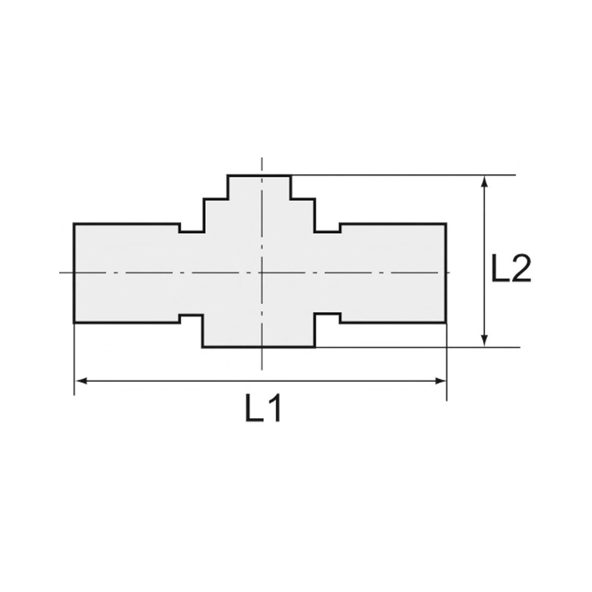 RIEGLER Absperrventil »Blaue Serie«, Steckanschluss, R 1/4 a., für Schl.-Außen-Ø 8 mm, pmin 1,5 bar, pmax kurzzeitig 15-2