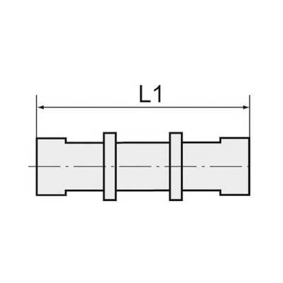 RIEGLER Gerade Verbinder, für Schlauch 6/4 mm, SW 12, Arbeitsdruck max. 18 bar, Messing vernickelt.-2