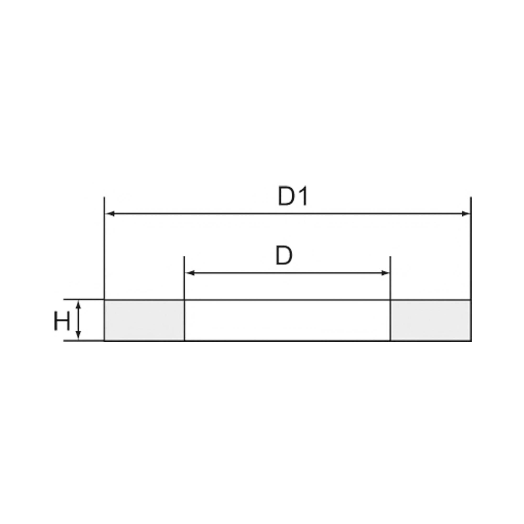 RIEGLER Flachdichtung, (NBR mit Aramidfasern), für Anschlussgröße (Zoll) 1 1/2, Betriebstemperatur -20 °C bis 200 °C. M-2