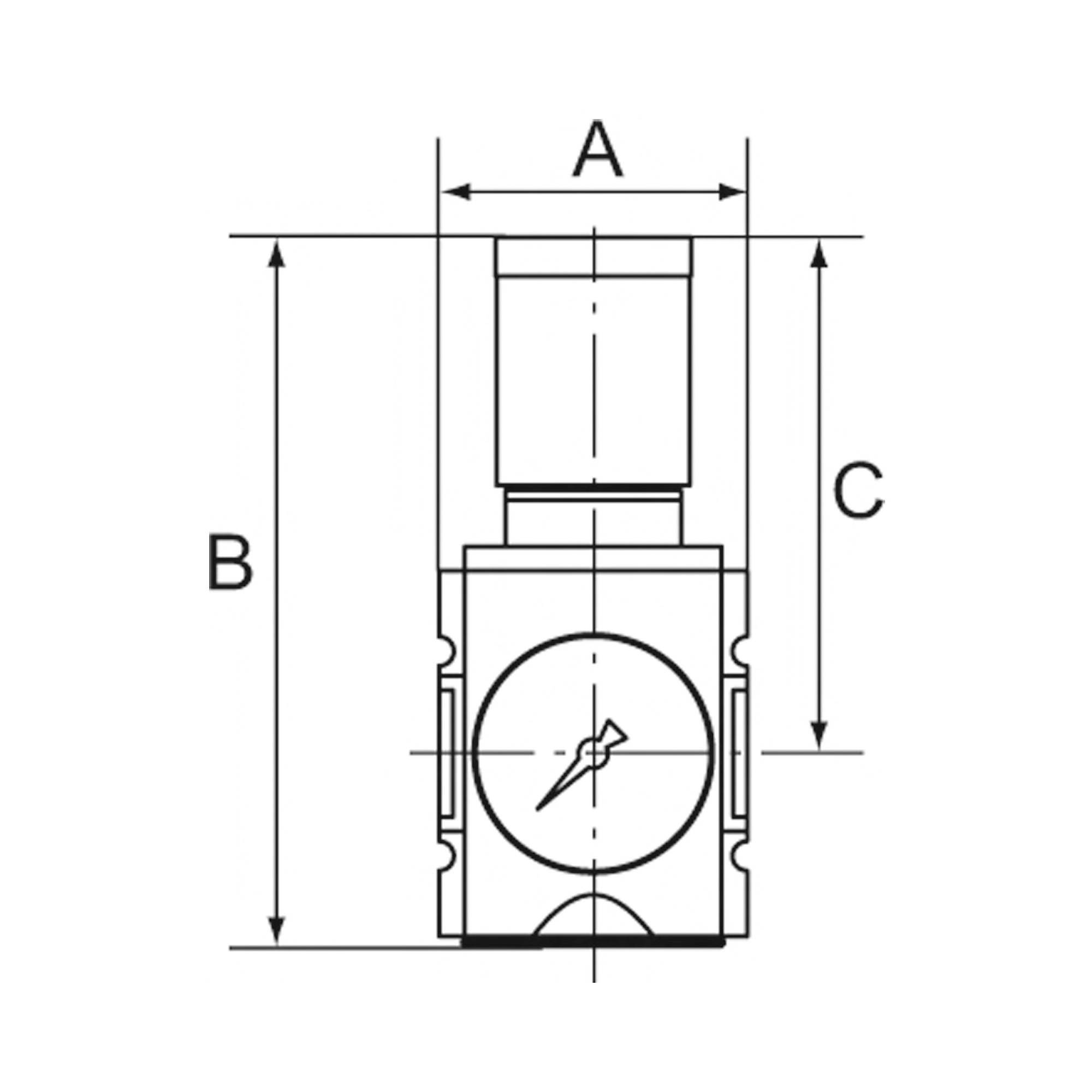 RIEGLER Schalttafelmutter M36x1,5, für »FUTURA«, BG 1, G 1/4 und G 3/8.-1