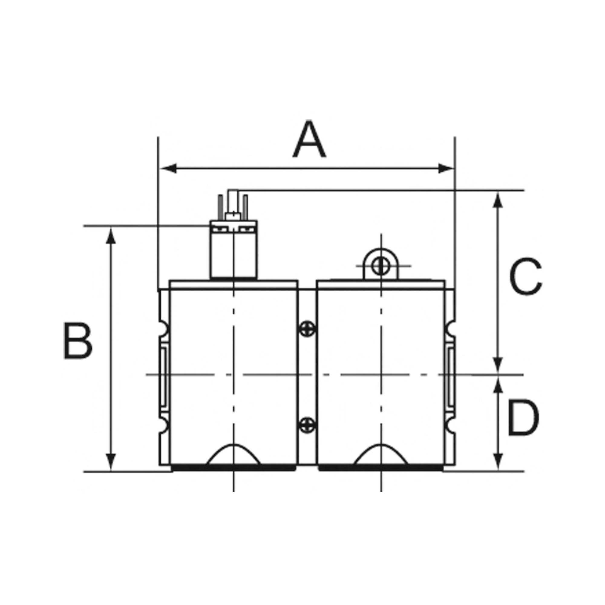 RIEGLER Adapterplatte zur Adaption von »FUTURA« Wartungsgeräten (Differenzdruck-Durchflussmesser) der BG 2 auf BG 1, ink-0