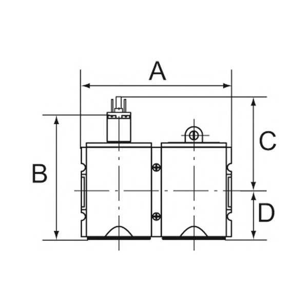 RIEGLER Adapterplatte zur Adaption von »FUTURA« Wartungsgeräten (Differenzdruck-Durchflussmesser) der BG 2 auf BG 4, ink