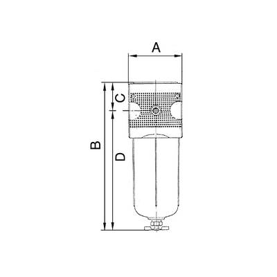 RIEGLER Filter »multifix« mit Polycarbonatbehälter, 5 µm, BG 3, G 1/2, PE max. 16 bar, Mediums-Umgebungstemp. max. 60 °C-2