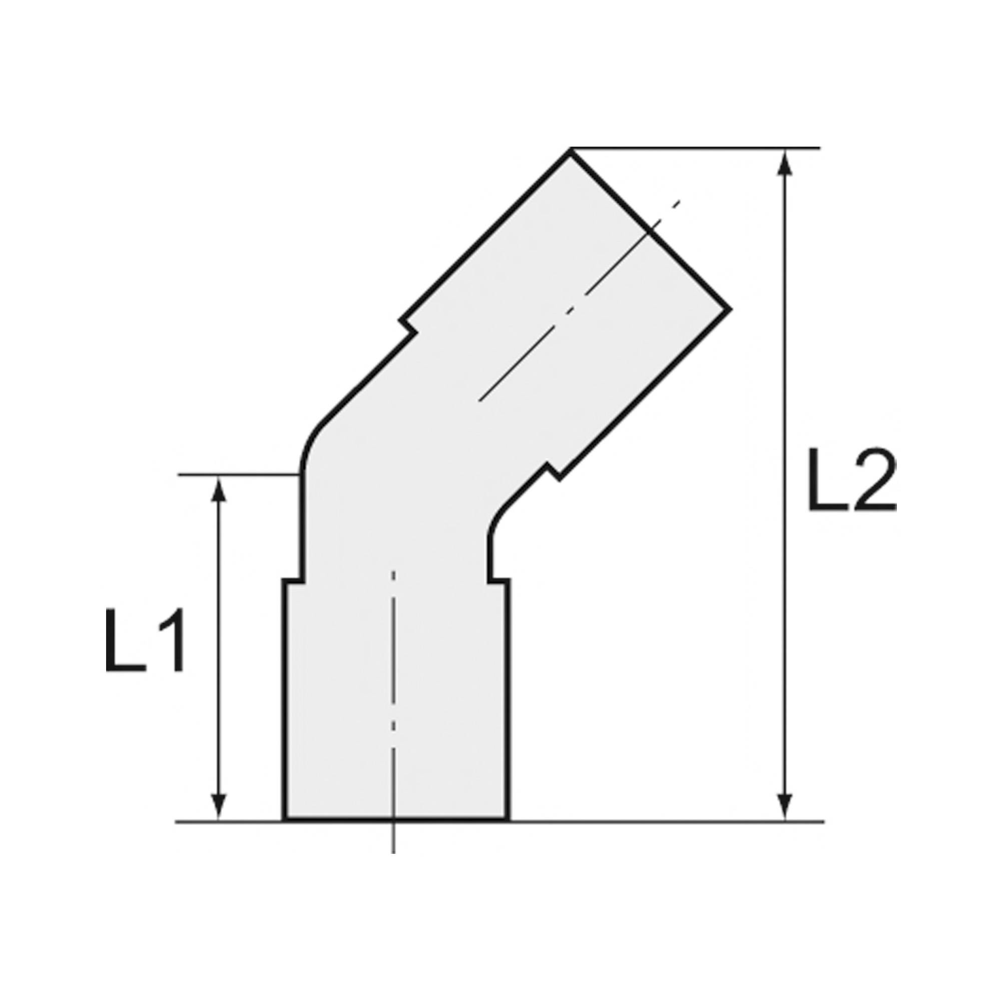 RIEGLER Steckverbindung 45°, Stecknippel 8 mm »Blaue Serie«, für Schlauch-Außen-Ø 8 mm, pmax kurzzeitig 15 bar, Kunststo-2