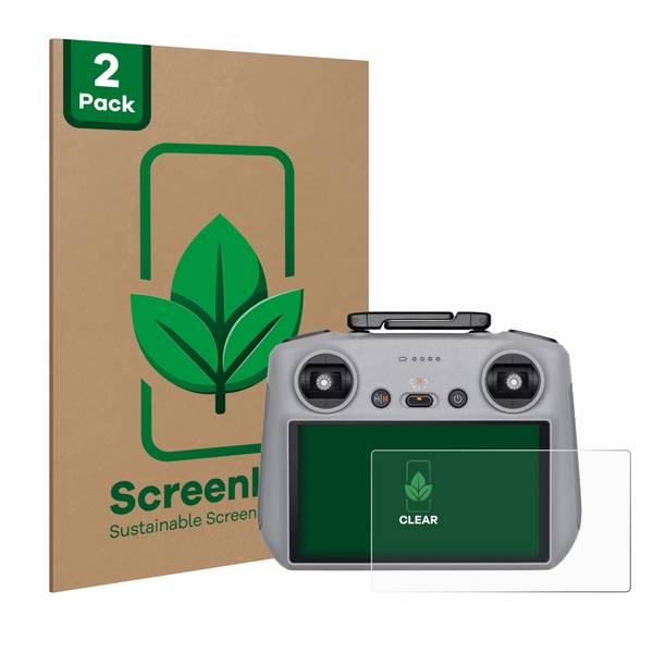 2x ScreenLeaf Schutzfolie für DJI RC 2 Displayschutzfolie nachhaltig verpackt