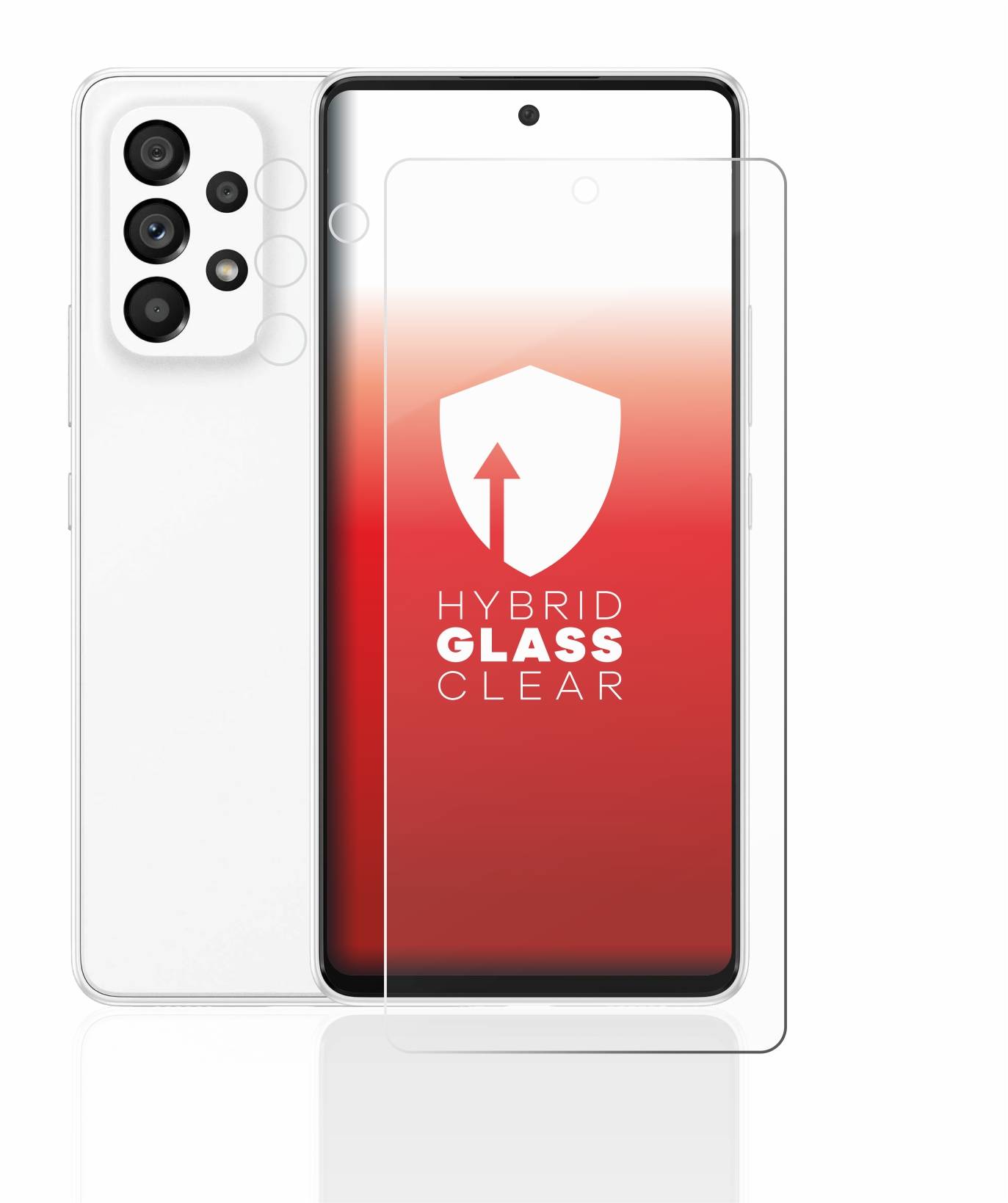 upscreen Schutzglas für Samsung Galaxy A53 5G (Display+Kamera) Schutzfolie Panzer Folie Glas Display Schutz klar-2