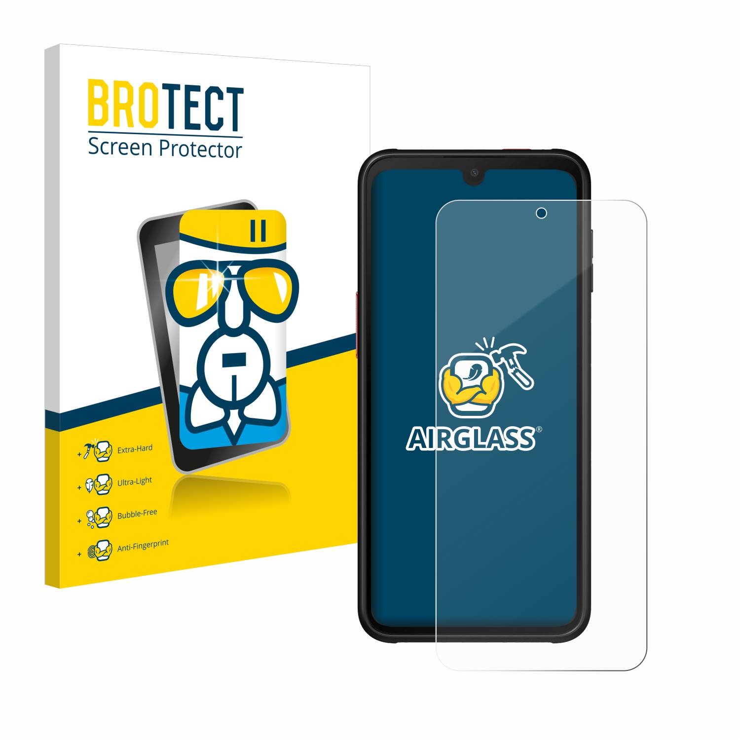 BROTECT Schutzglas für Samsung Galaxy XCover 6 Pro Schutzfolie Panzer Folie Glas Display Schutz klar-0