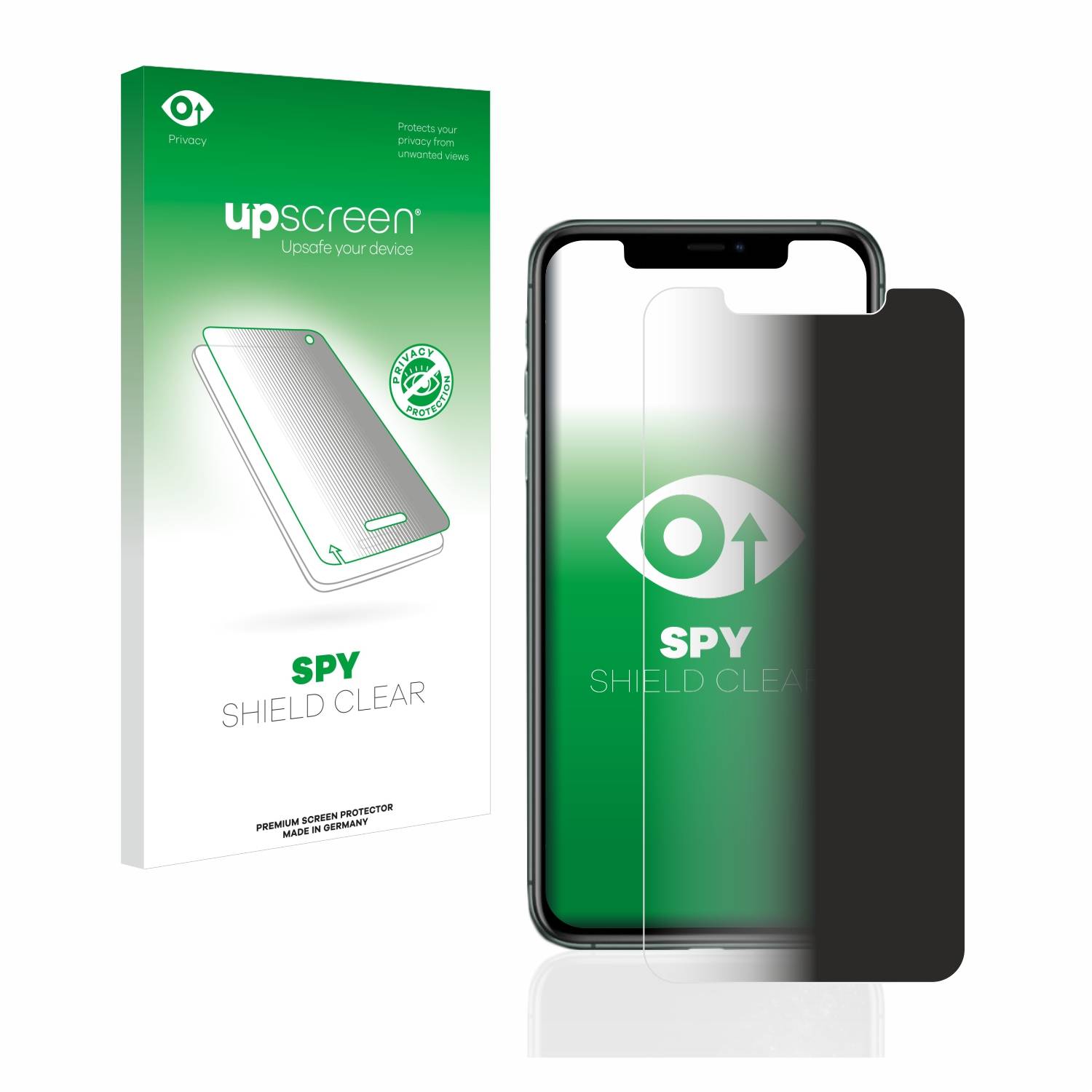 upscreen Blickschutzfolie für Apple iPhone 11 Pro Max Anti-Spy Privacy Blaulichtschutz Sichtschutzfolie-0