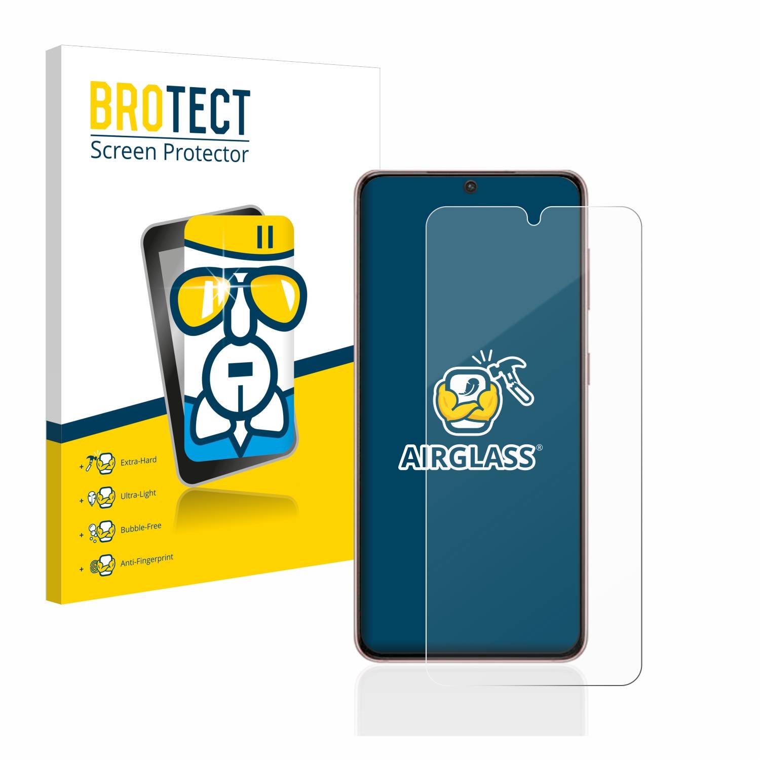BROTECT Schutzglas für Samsung Galaxy S21 / 5G Schutzfolie Panzer Folie Glas Display Schutz klar-0