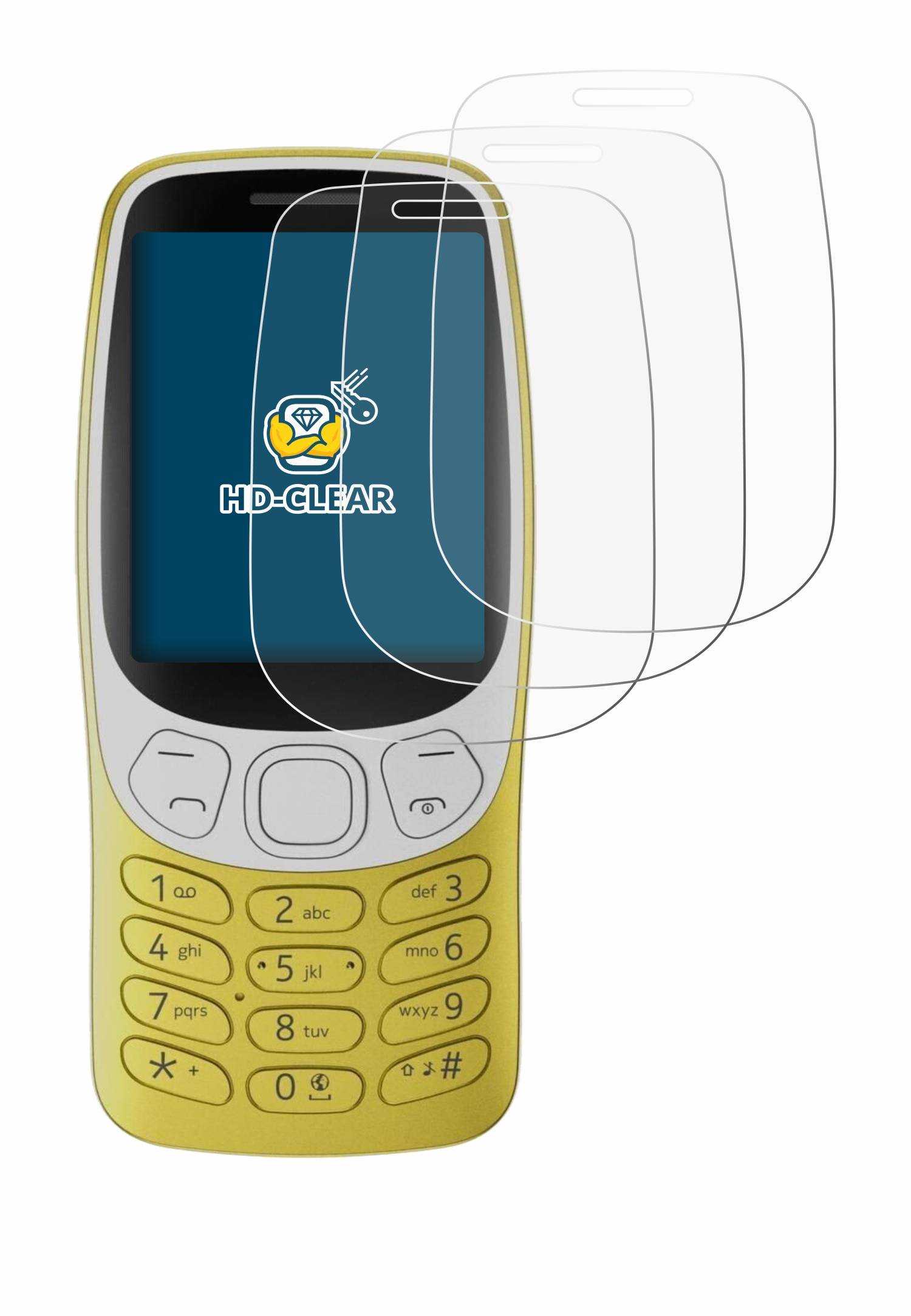 6x BROTECT Schutzfolie für Nokia 3210 Folie Klar Transparent-3