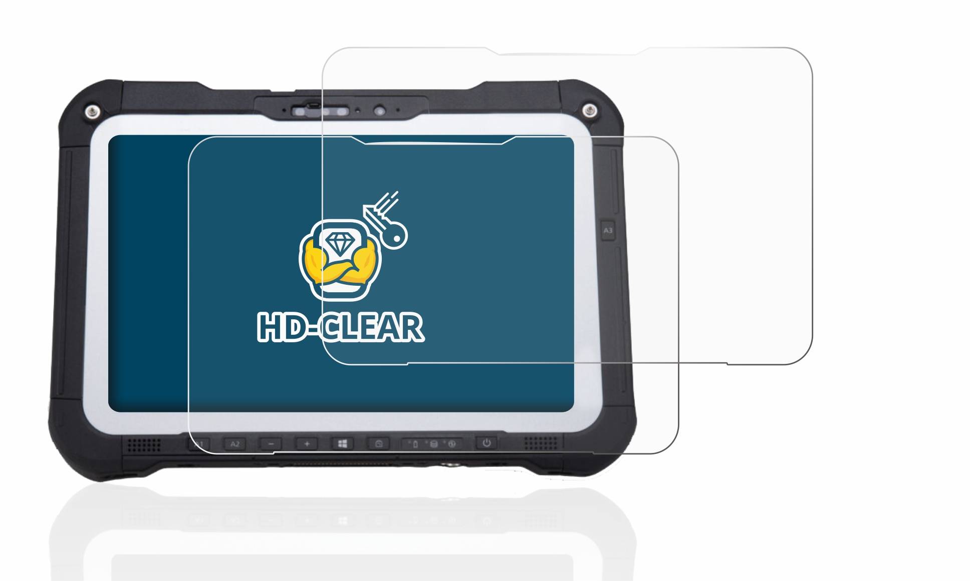 2x BROTECT Schutzfolie für Panasonic Toughbook FZ-G2 / Toughbook G2 Folie Klar Transparent-3