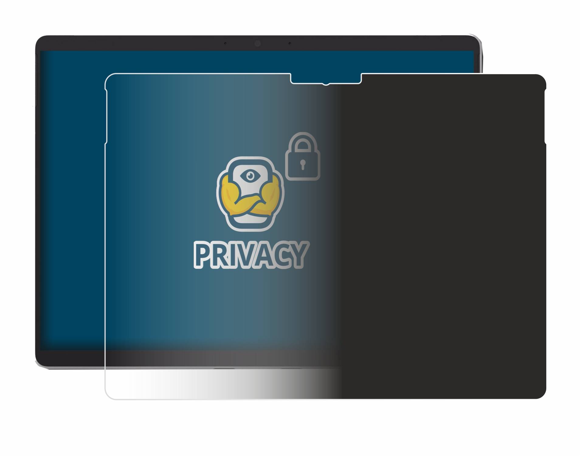 BROTECT Blickschutzfolie für Microsoft Surface Pro 8 (2021) Anti-Spy Privacy Blaulichtschutz Sichtschutzfolie-3