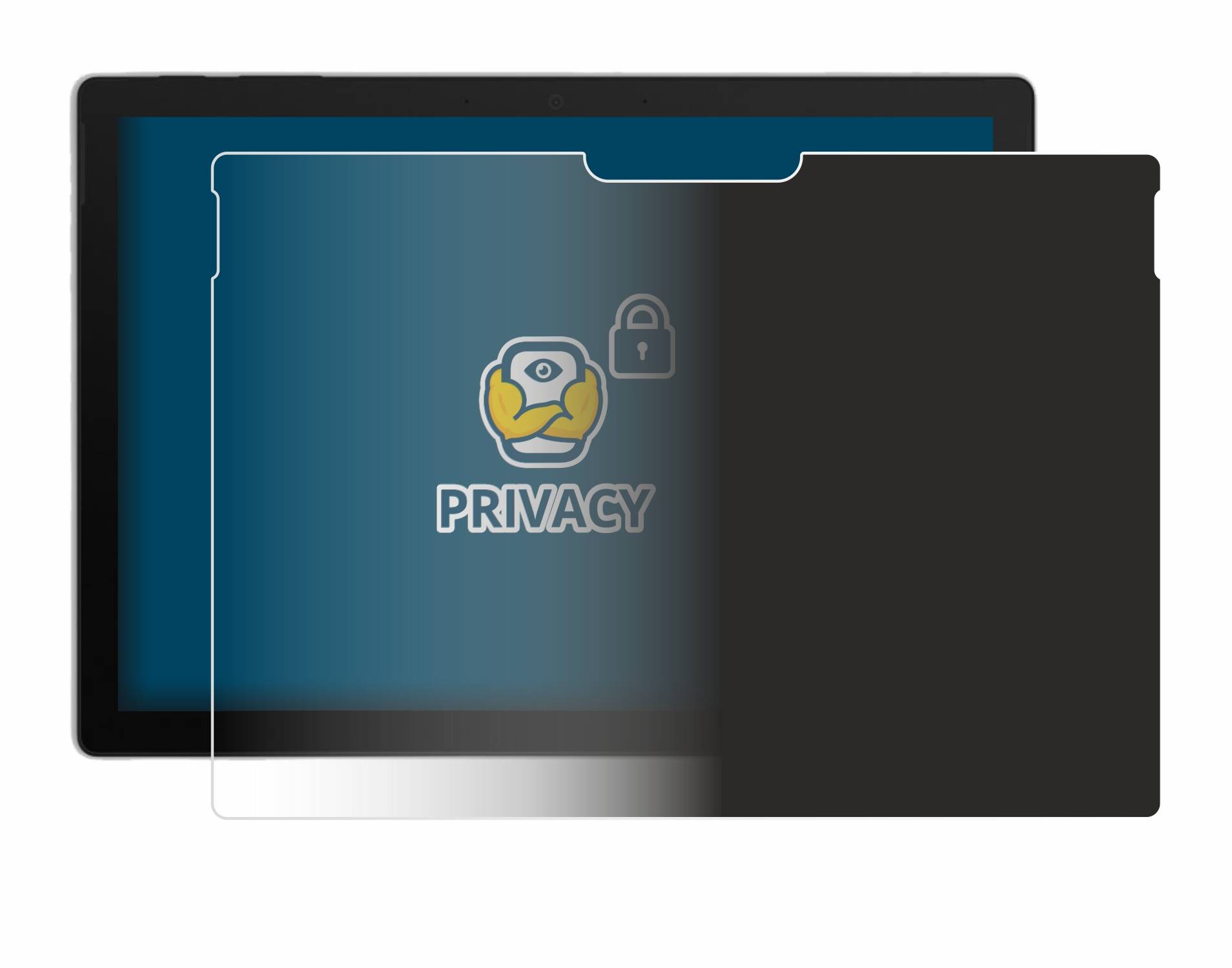 BROTECT Blickschutzfolie für Microsoft Surface Pro 7 Anti-Spy Privacy Blaulichtschutz Sichtschutzfolie-3