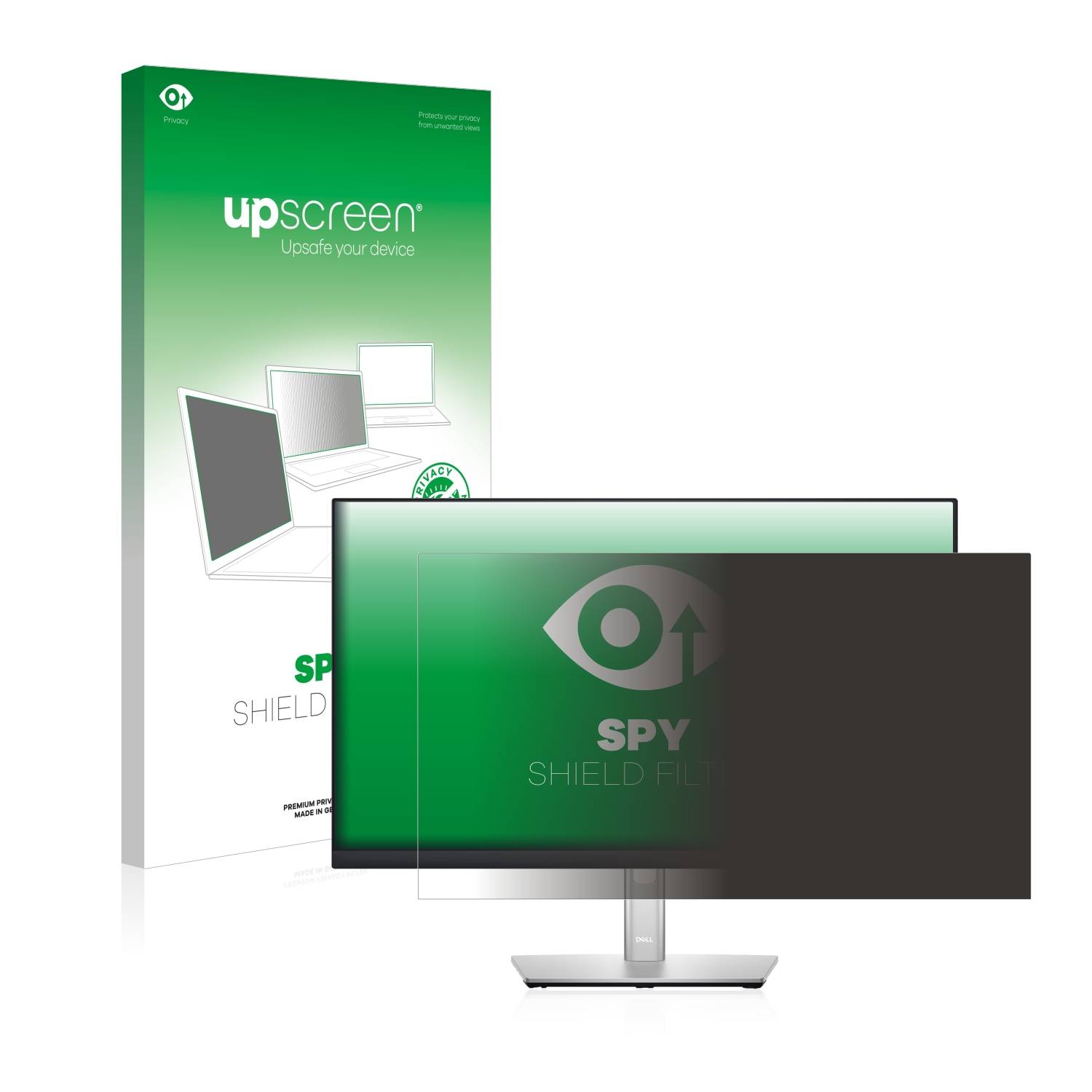 upscreen Blickschutzfilter für Dell P2422HE Blaulichtfilter Sichtschutz Privacy Anti Spy abnehmbar-0
