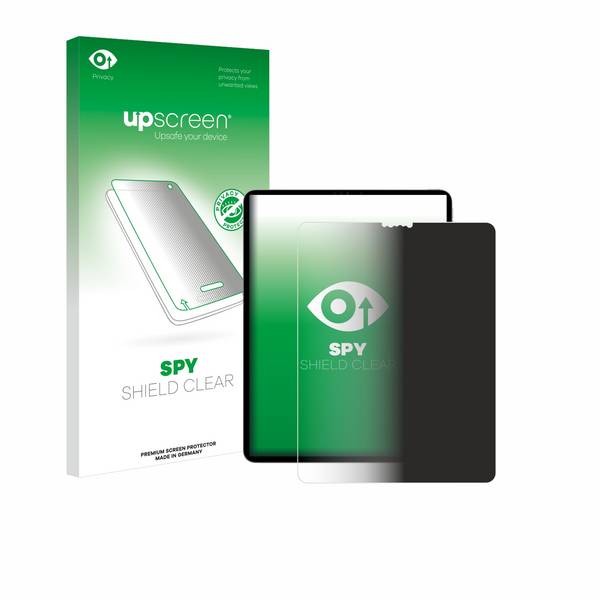 upscreen Blickschutzfolie für Apple iPad Pro 12.9" 2022 (6. Gen.) Anti-Spy Privacy Blaulichtschutz Sichtschutzfolie