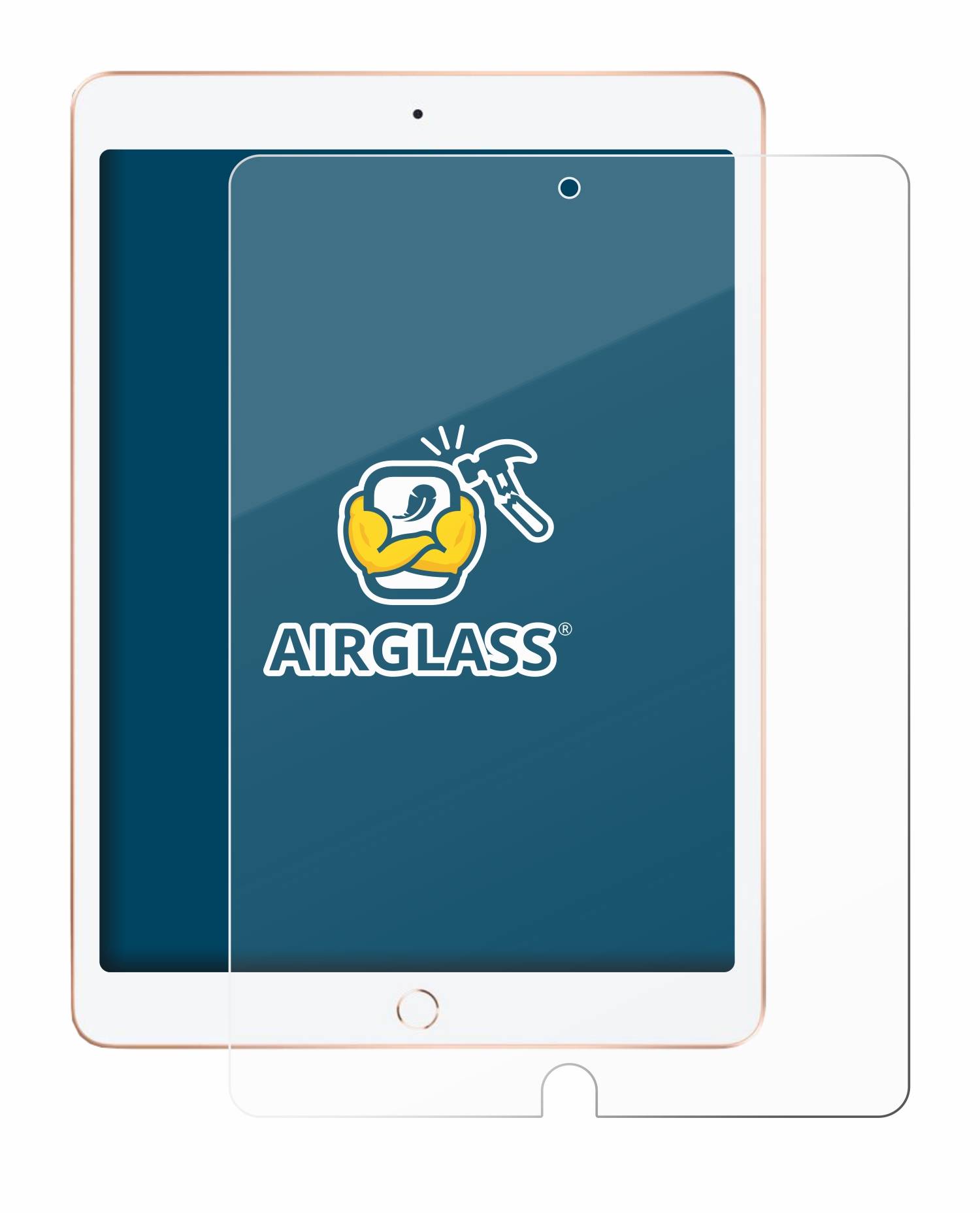 BROTECT Schutzglas für Apple iPad 10.2" WiFi 2020 (8. Gen.) Schutzfolie Panzer Folie Glas Display Schutz klar-4