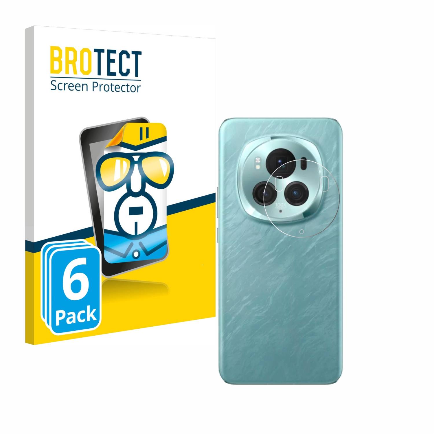 6x BROTECT Schutzfolie für Honor Magic 6 Pro (NUR Kameraschutz) Folie Klar Transparent-0