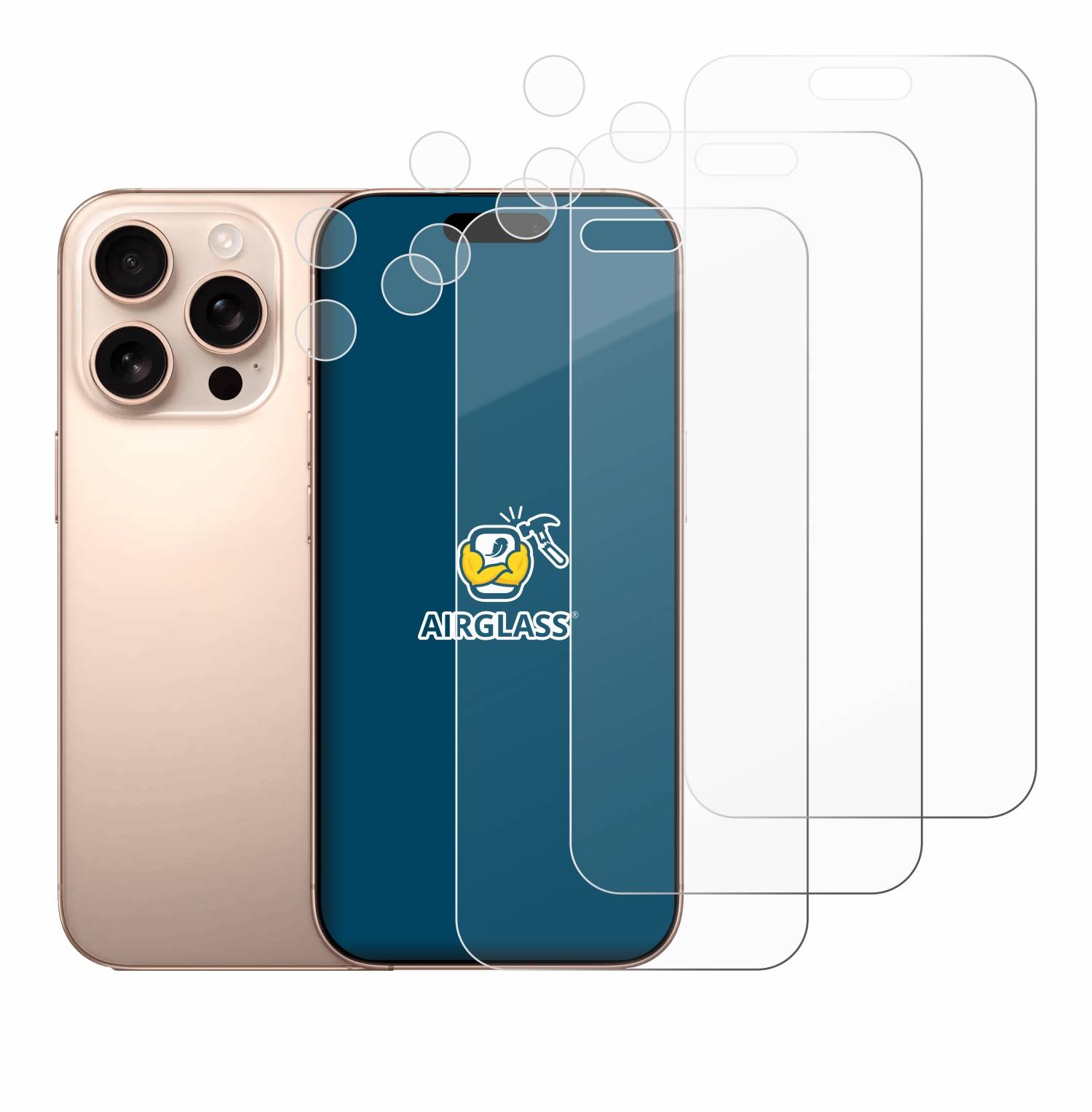 3x BROTECT Schutzglas für Apple iPhone 16 Pro Max (Display+Kamera) Schutzfolie Panzer Folie Glas Display Schutz klar-4
