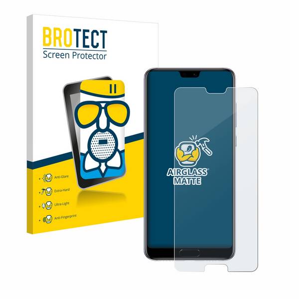 BROTECT Entspiegelungs Schutzglas für Huawei P20 Pro Schutzfolie Panzer Folie Glas Display Schutz matt