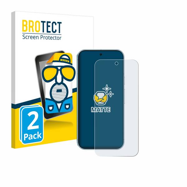 2x BROTECT Schutzfolie für Google Pixel 9 Pro XL / 10 Pro XL Folie Matt Entspiegelt