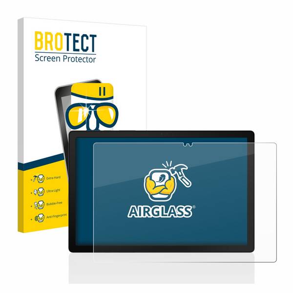 BROTECT Schutzglas für Samsung Galaxy Tab A8 WiFi / LTE Schutzfolie Panzer Folie Glas Display Schutz klar