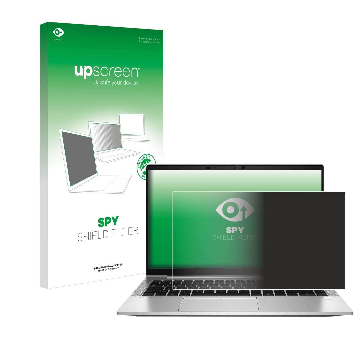 upscreen Blickschutzfilter für HP EliteBook 845 G8 Blaulichtfilter Sichtschutz Privacy Anti Spy abnehmbar-0