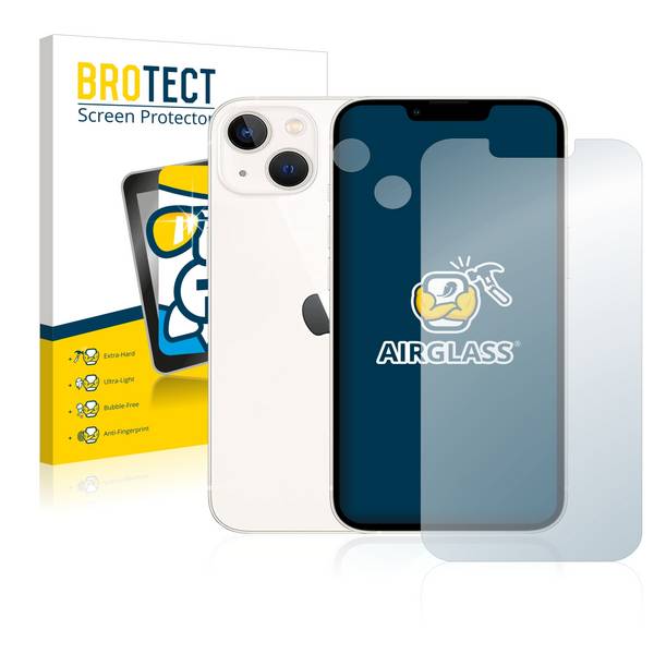 BROTECT Schutzglas für Apple iPhone 13 (Display+Kamera) Schutzfolie Panzer Folie Glas Display Schutz klar