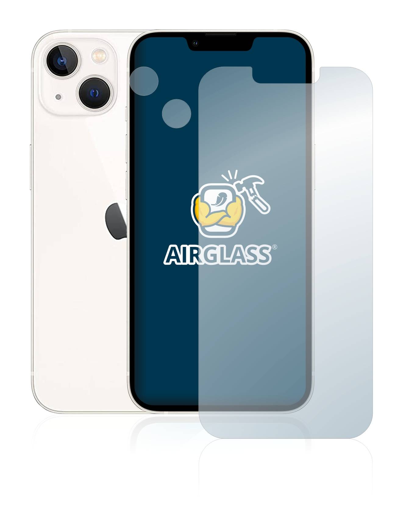 BROTECT Schutzglas für Apple iPhone 13 (Display+Kamera) Schutzfolie Panzer Folie Glas Display Schutz klar-4