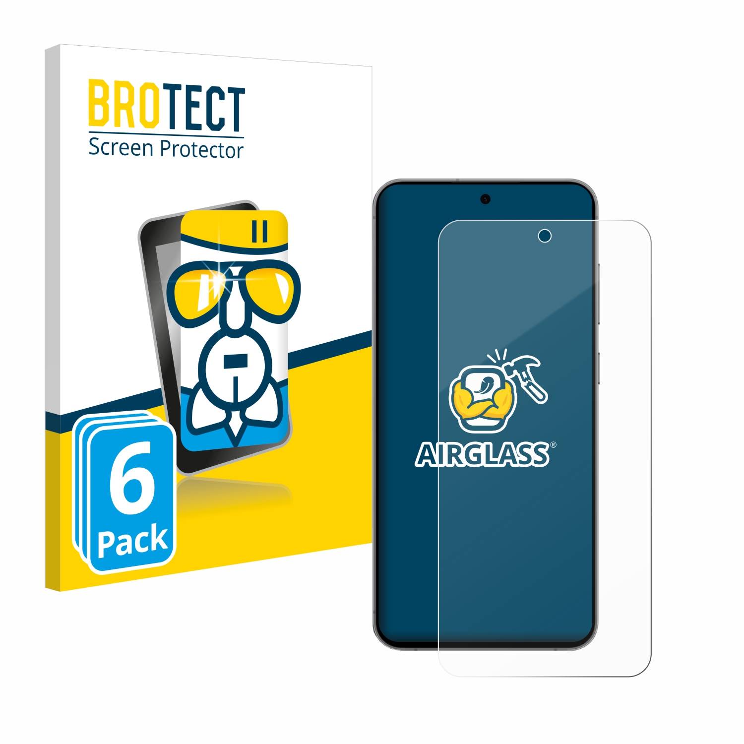 6x BROTECT Schutzglas für Samsung Galaxy S24 FE Schutzfolie Panzer Folie Glas Display Schutz klar-0