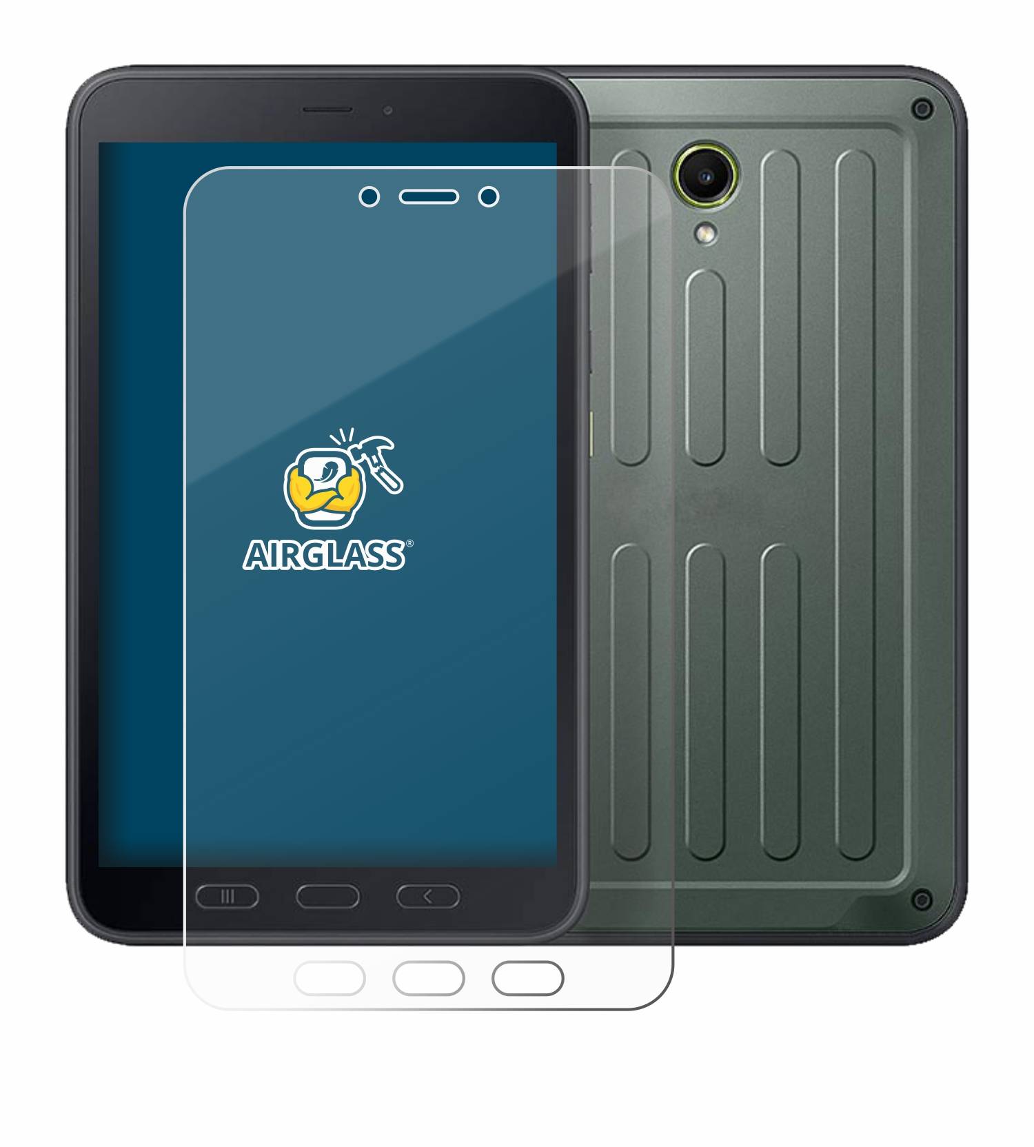 BROTECT Schutzglas für Samsung Galaxy Tab Active 5 (Hochformat) Schutzfolie Panzer Folie Glas Display Schutz klar-4