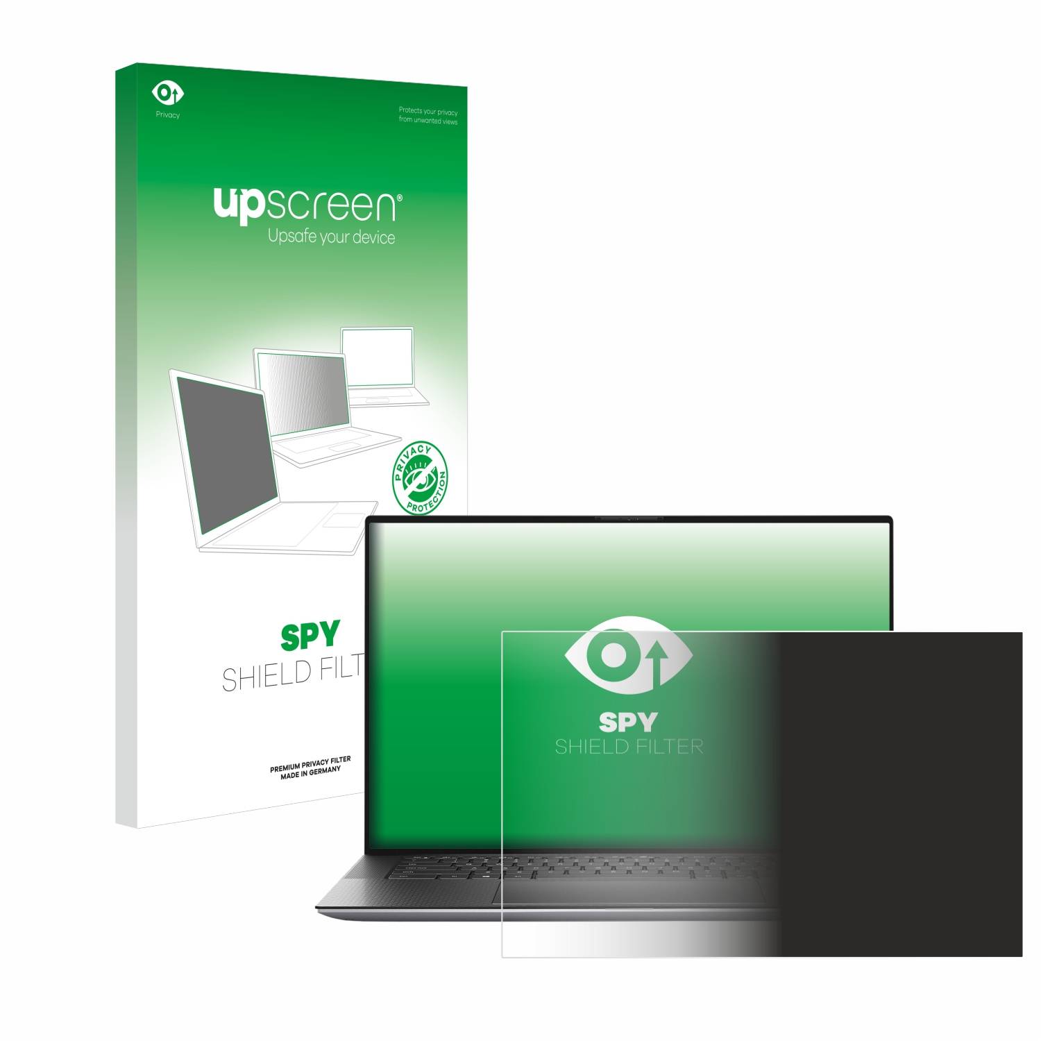 upscreen Blickschutzfilter für Dell Precision 15 5550 Blaulichtfilter Sichtschutz Privacy Anti Spy abnehmbar-0