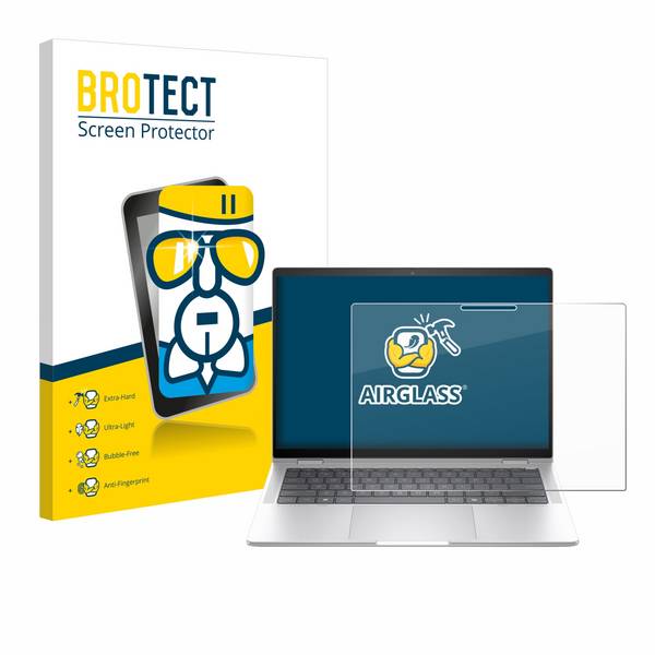BROTECT Schutzglas für HP EliteBook x360 1040 14 G11 2-in-1 Schutzfolie Panzer Folie Glas Display Schutz klar