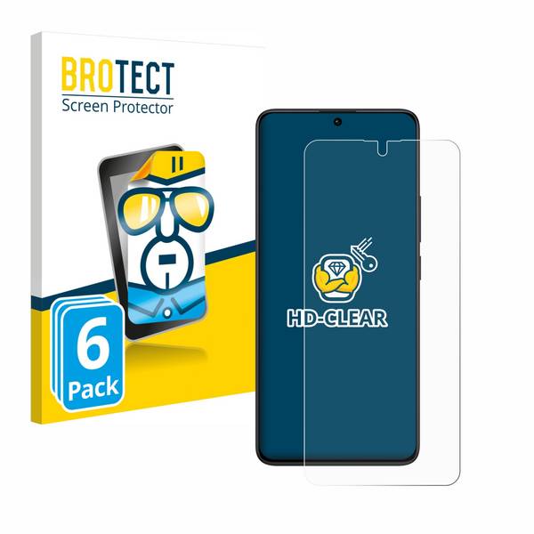 6x BROTECT Schutzfolie für Xiaomi Redmi Note 13 Pro 5G / 4G Folie Klar Transparent