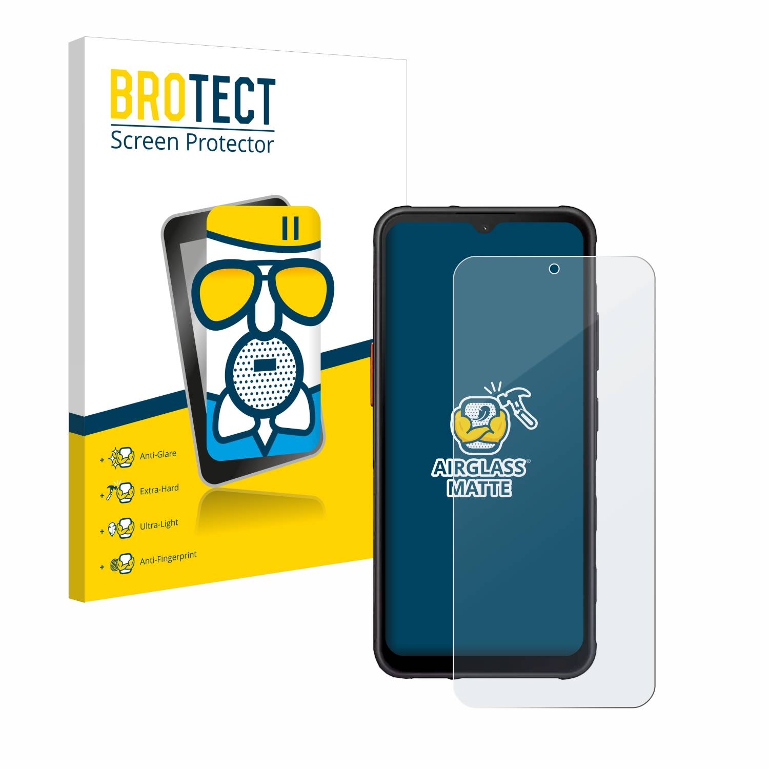 BROTECT Entspiegelungs Schutzglas für Samsung Galaxy XCover 7 / 7 Pro Schutzfolie Panzer Folie Glas Display Schutz matt-0