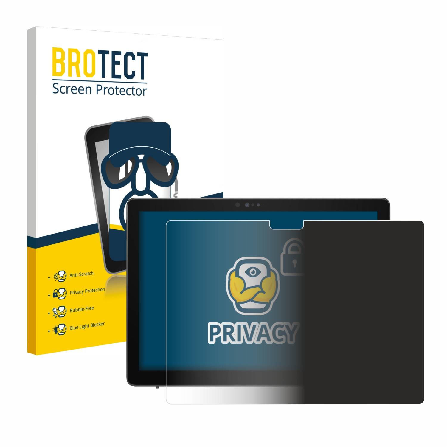 BROTECT Blickschutzfolie für Dell Latitude 7210 2-in-1 Anti-Spy Privacy Blaulichtschutz Sichtschutzfolie-0
