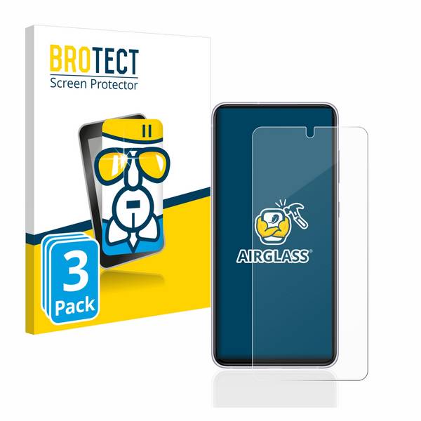 3x BROTECT Schutzglas für Samsung Galaxy S21 FE 5G Schutzfolie Panzer Folie Glas Display Schutz klar