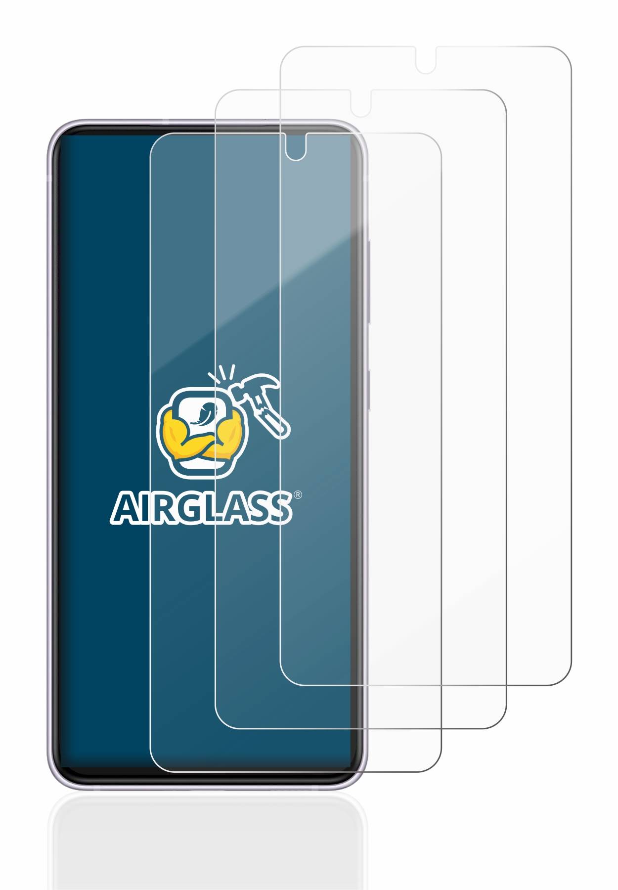 3x BROTECT Schutzglas für Samsung Galaxy S21 FE 5G Schutzfolie Panzer Folie Glas Display Schutz klar-4